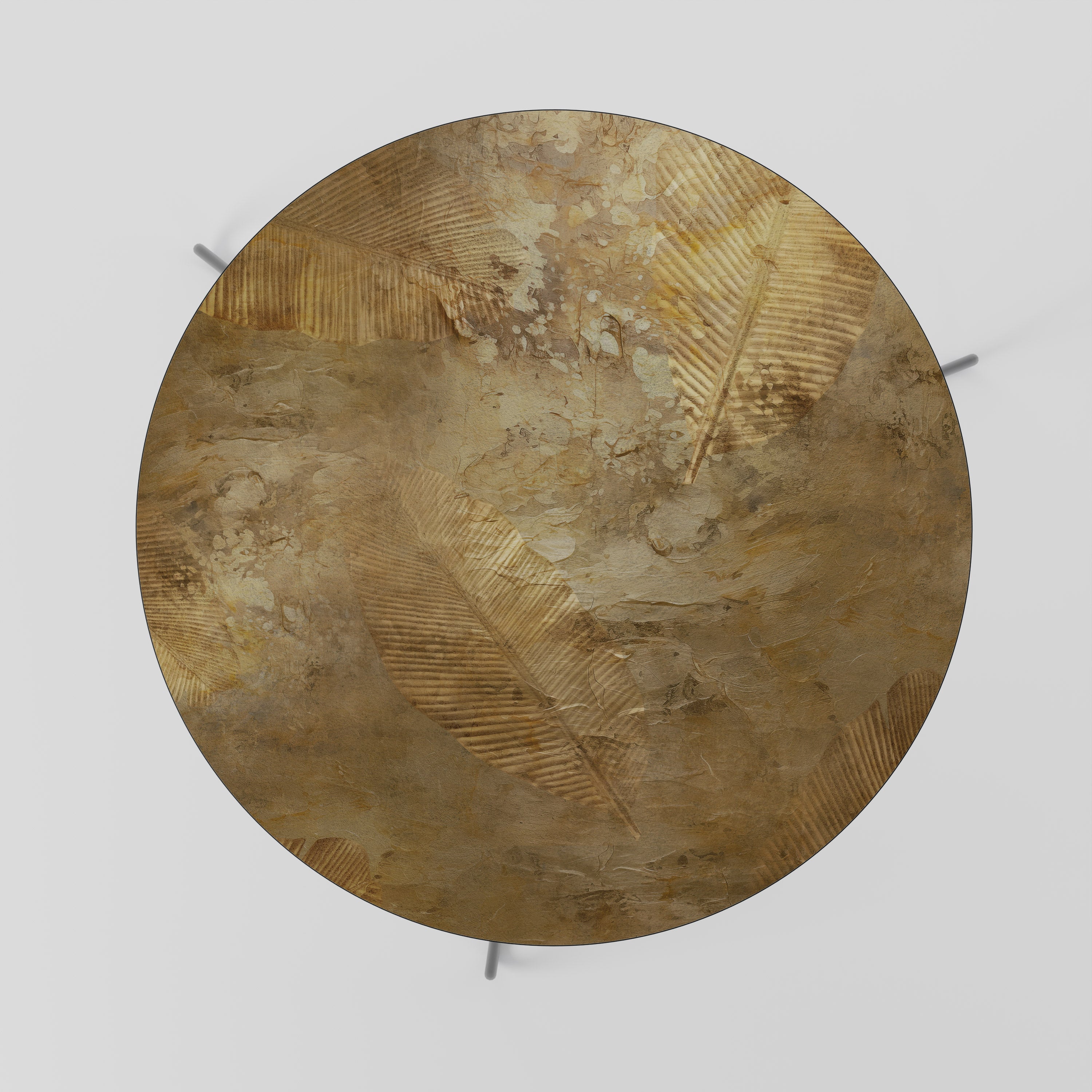 Table basse CASCADE DE FEUILLES DOREES 69