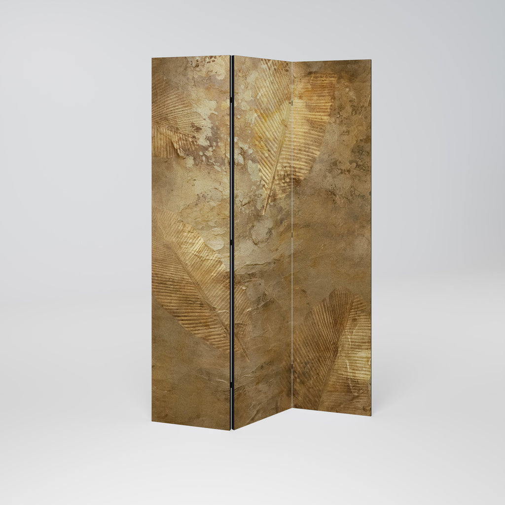 GILDED LEAF CASCADE Decorative 3-Panel Room Divider
