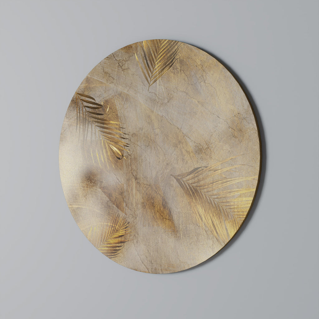 LEAVES OF SPLENDOR Round Wall Art