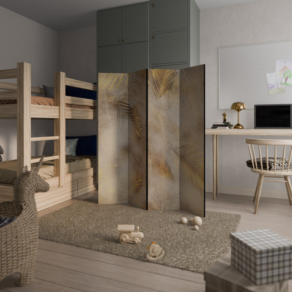 LEAVES OF SPLENDOR Decorative 4-Panel Room Divider