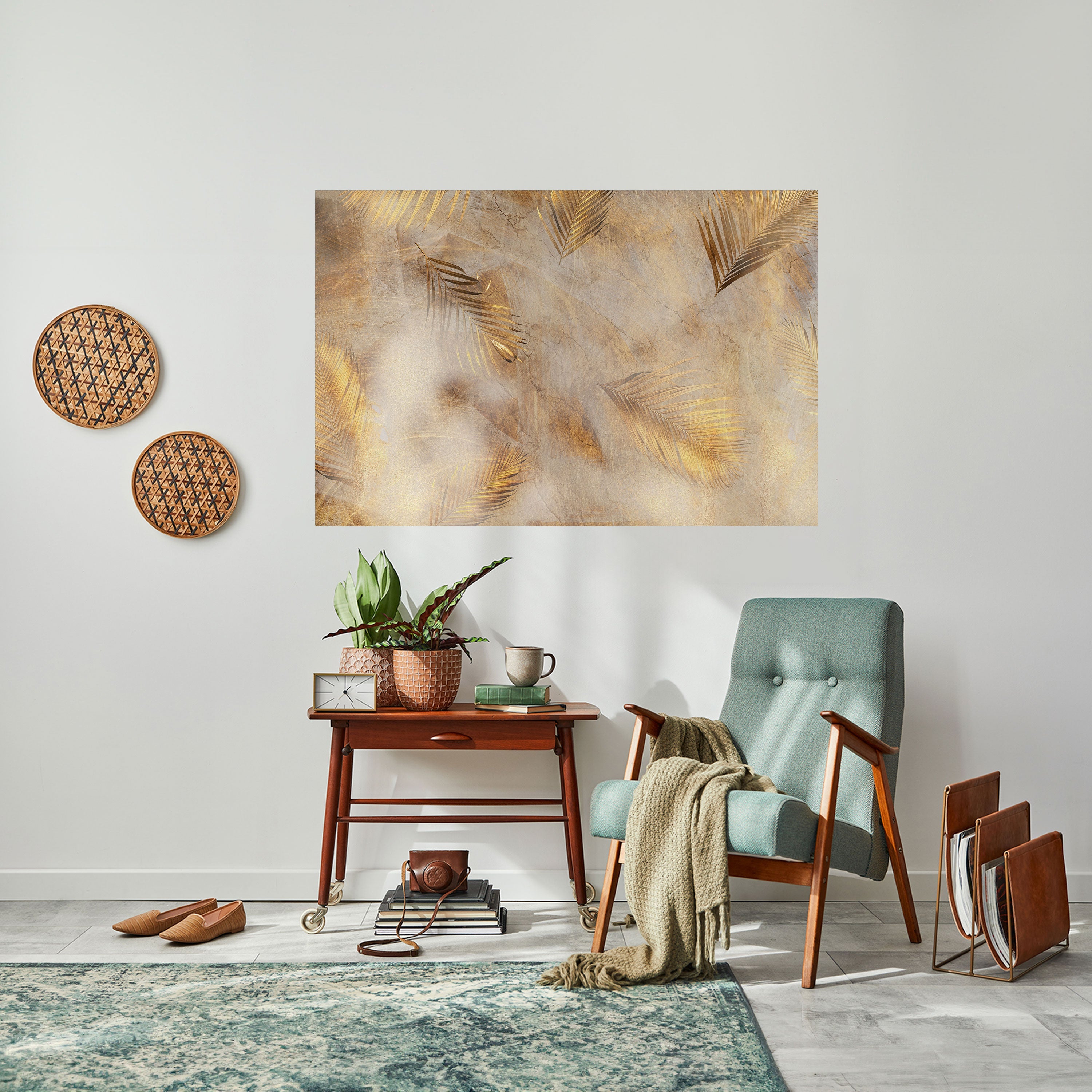 LEAVES OF SPLENDOR Peel and Stick Horizontal Poster