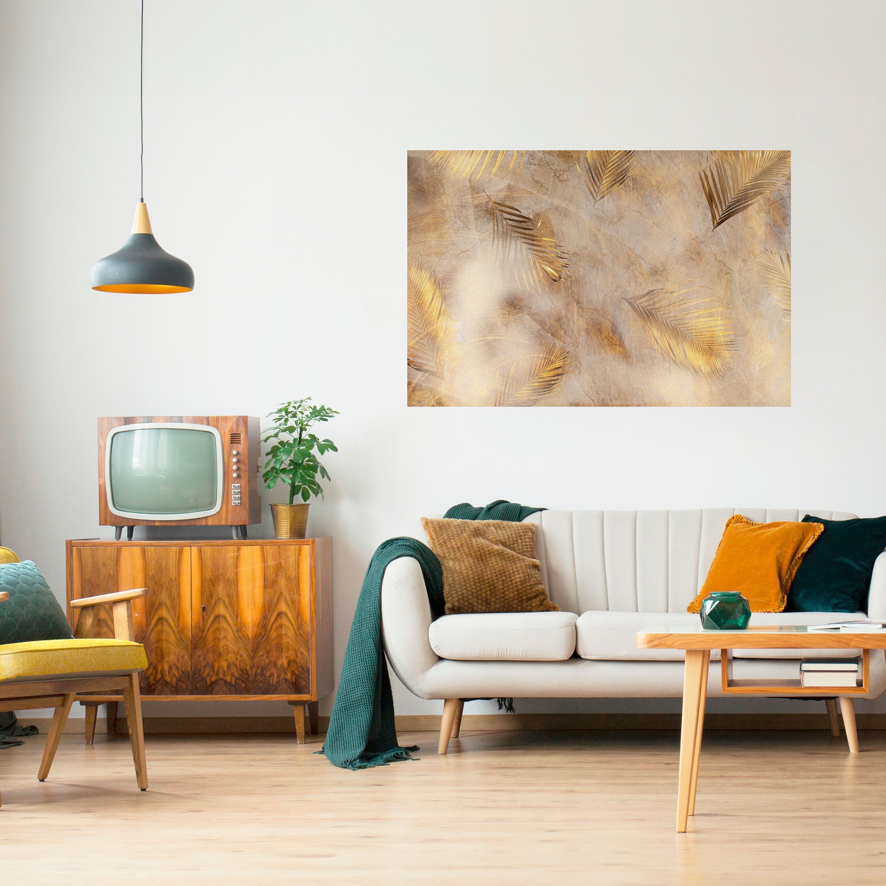 LEAVES OF SPLENDOR Peel and Stick Horizontal Poster