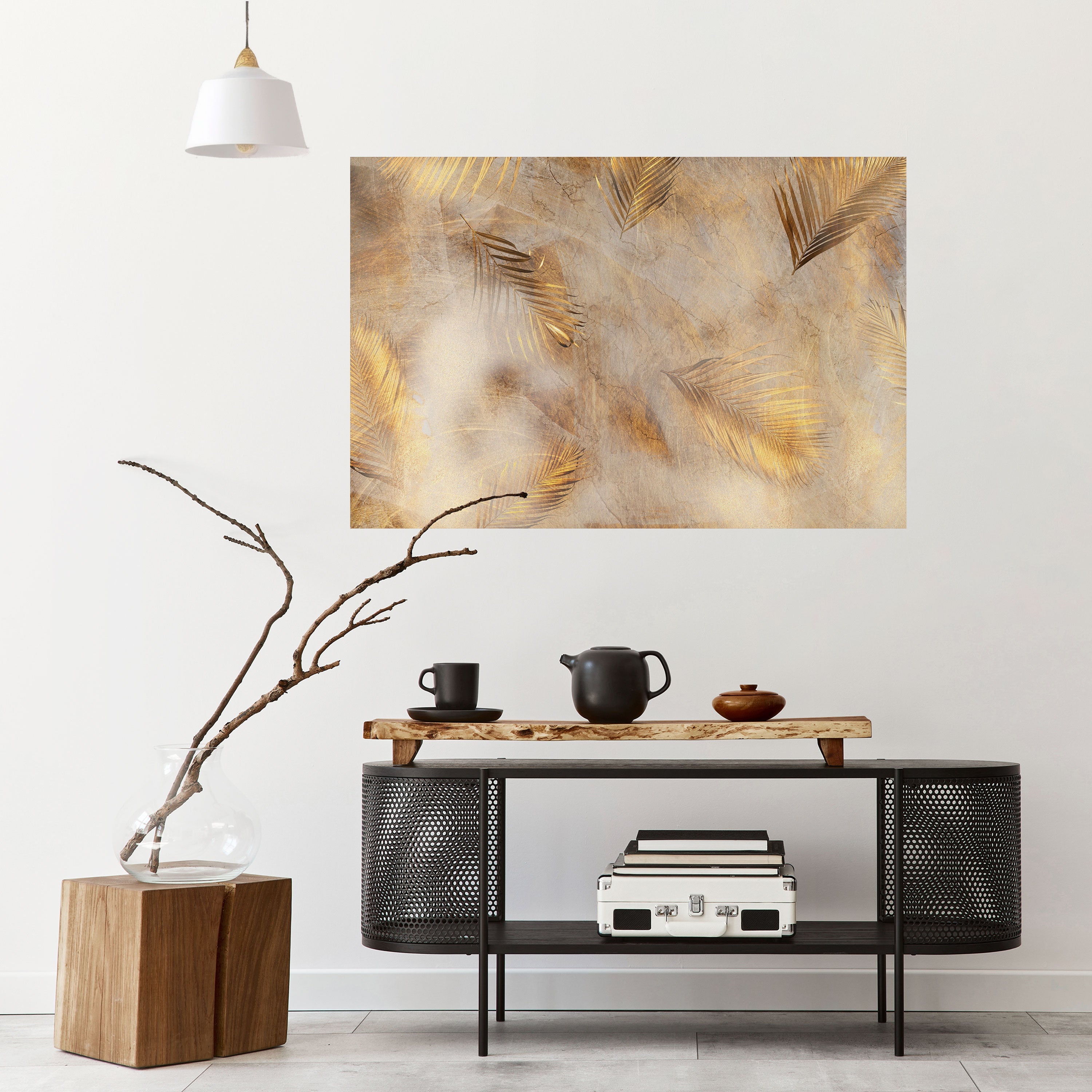 LEAVES OF SPLENDOR Peel and Stick Horizontal Poster