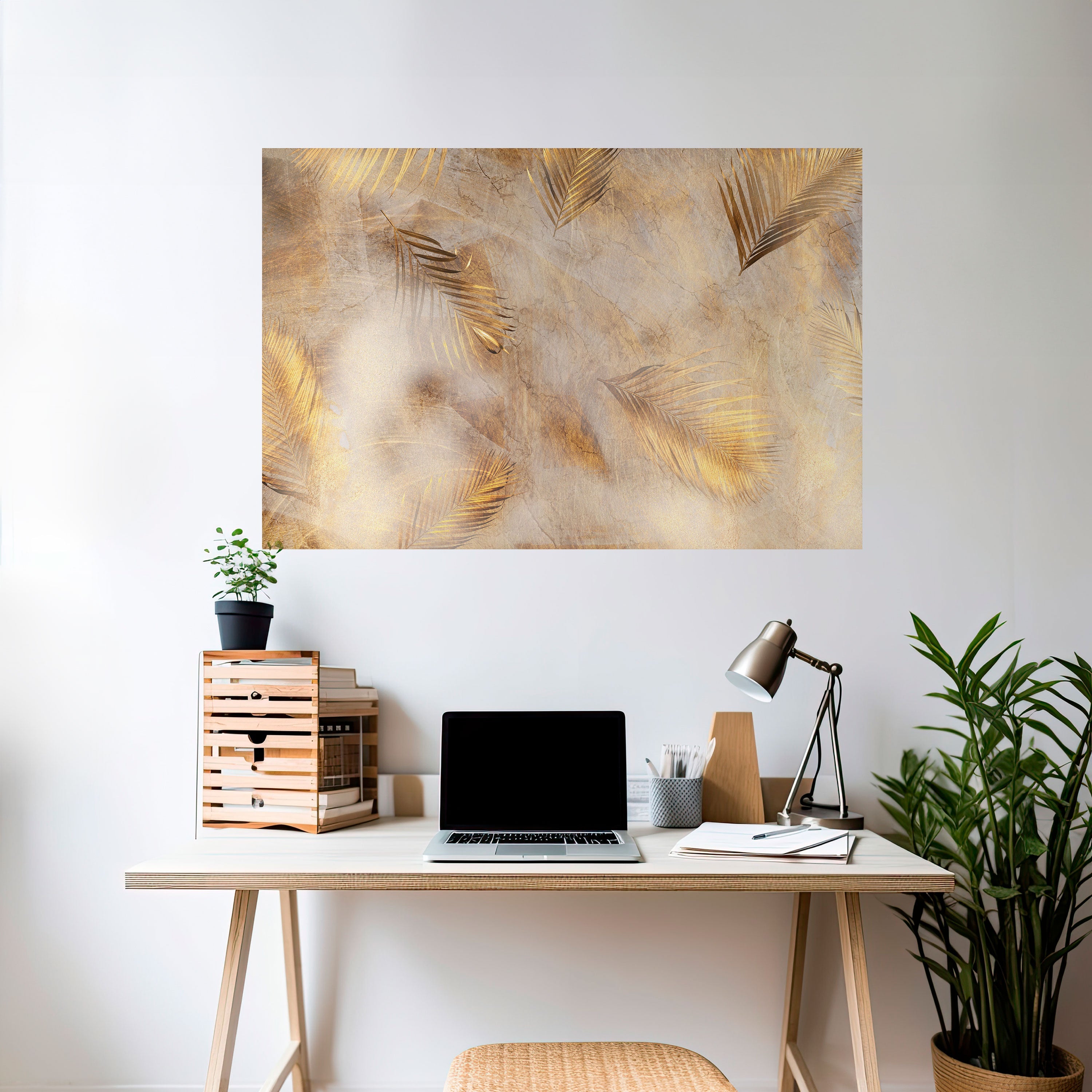 LEAVES OF SPLENDOR Peel and Stick Horizontal Poster