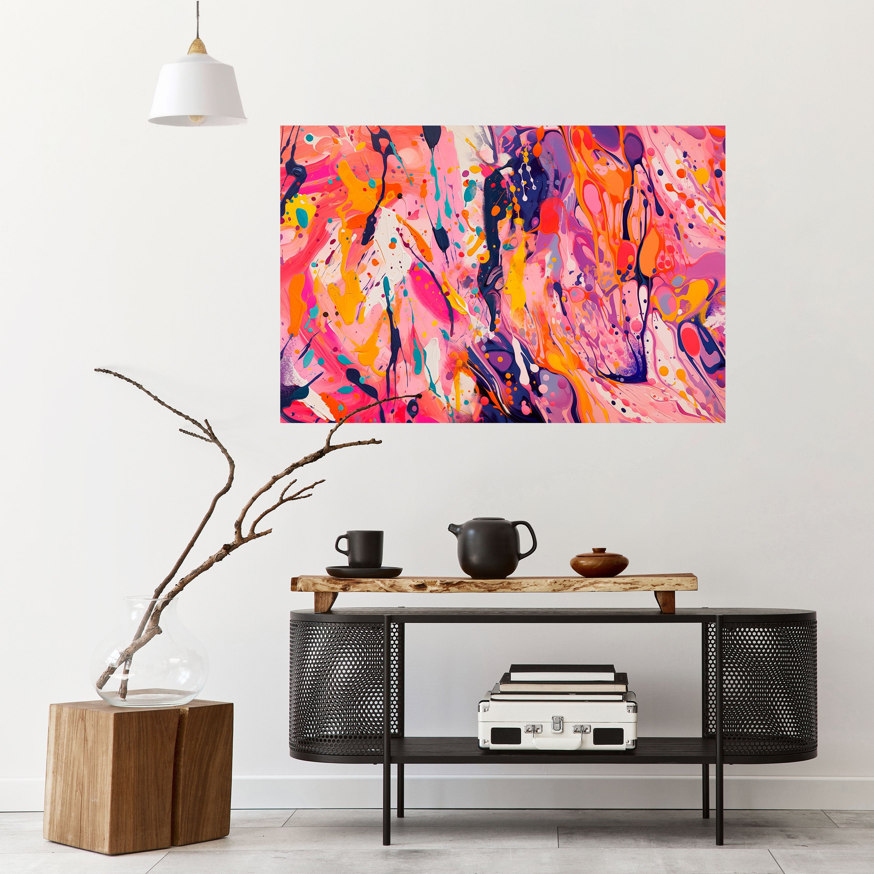 EXPRESSIVE ECHOES Peel and Stick Horizontal Poster