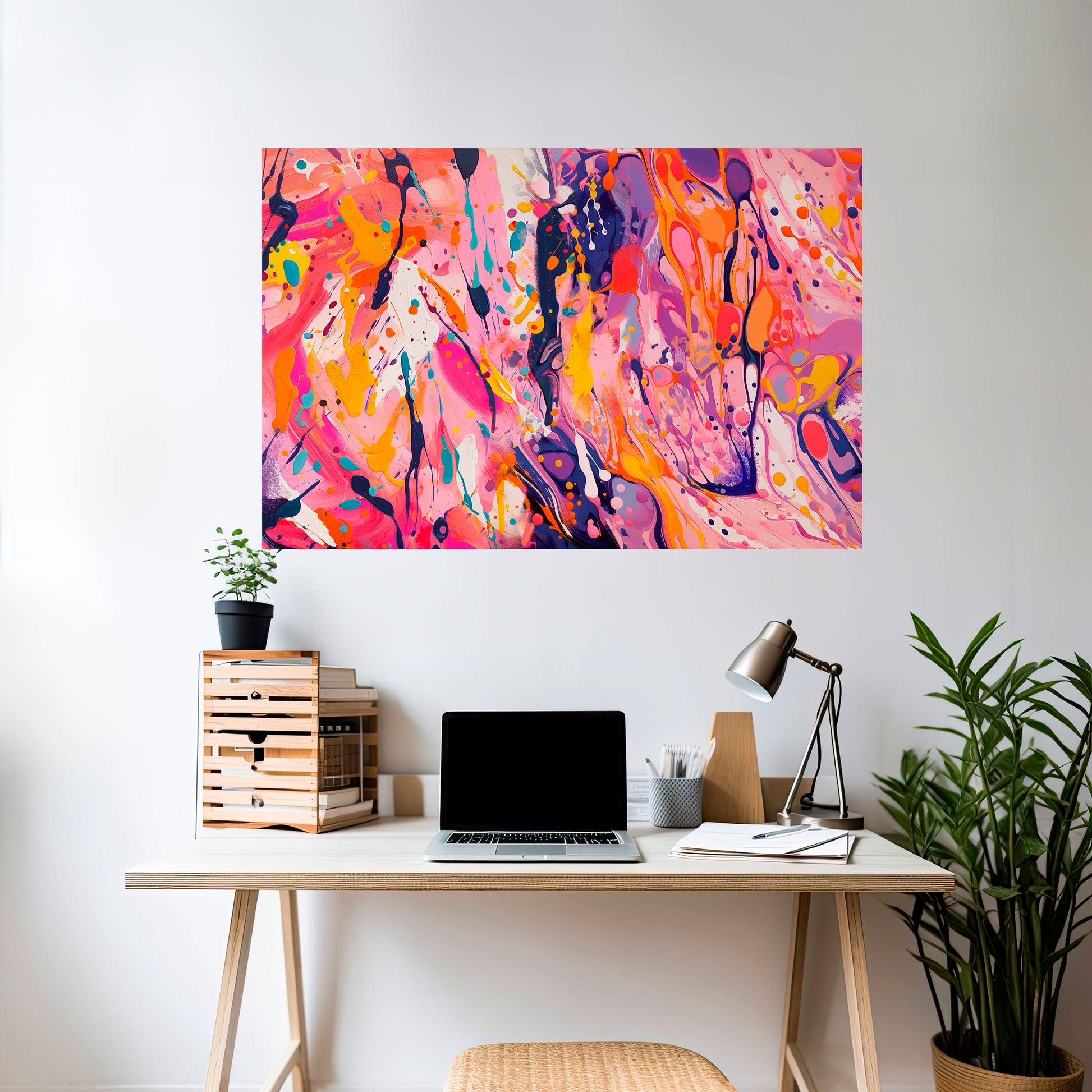 Affiche horizontale autocollante « ÉCHOS EXPRESSIFS »