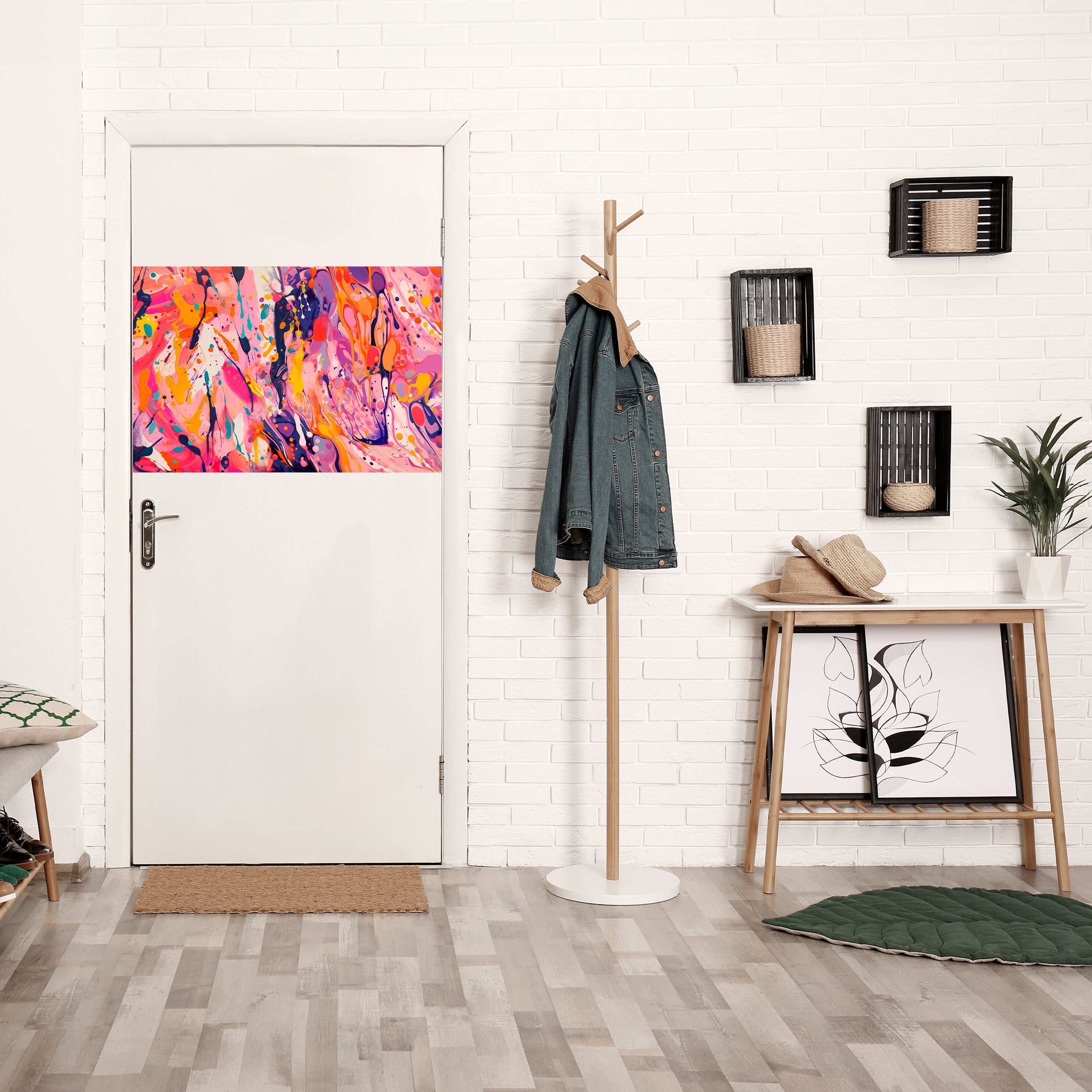 EXPRESSIVE ECHOES Peel and Stick Horizontal Poster