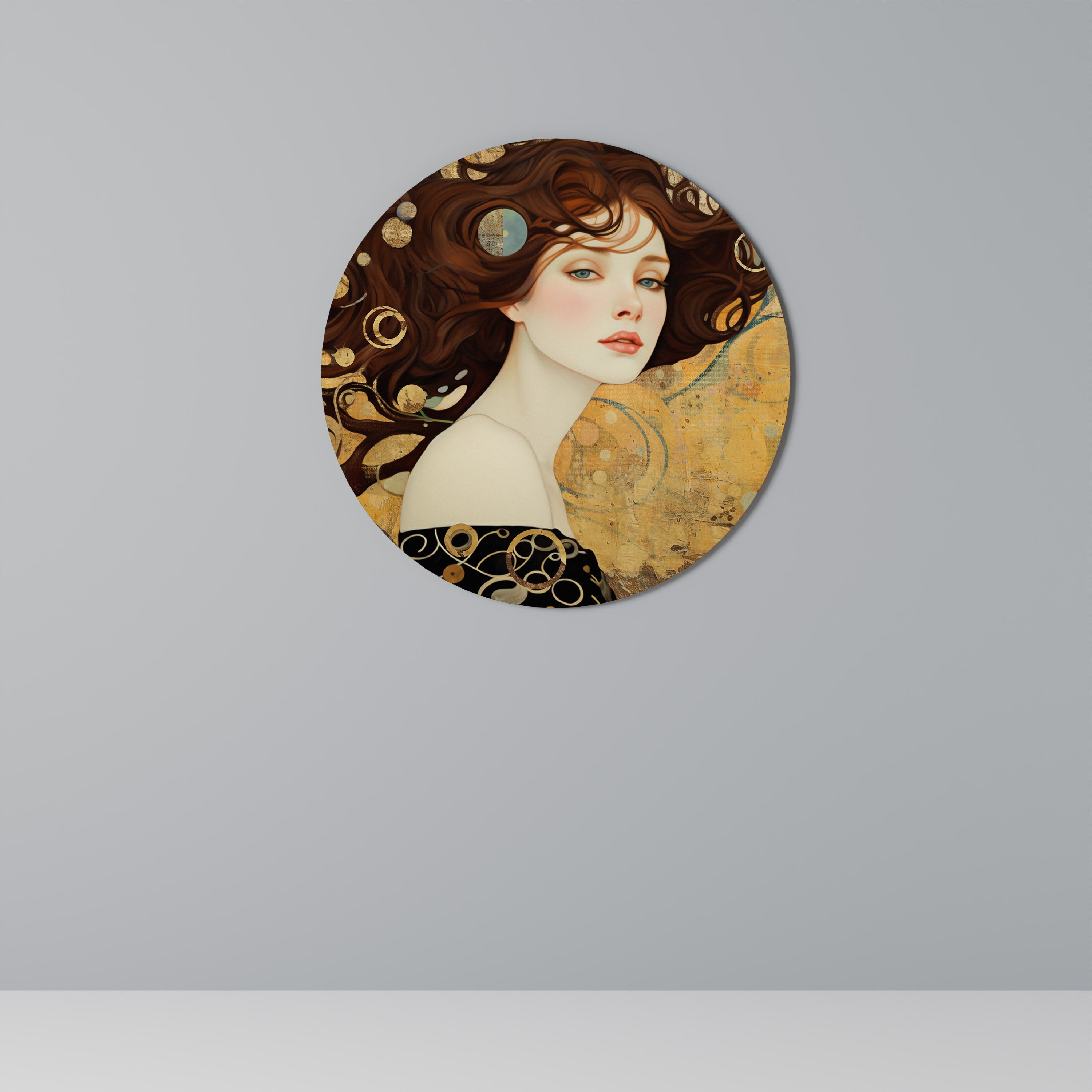 LOST IN THOUGHT Round Wall Art