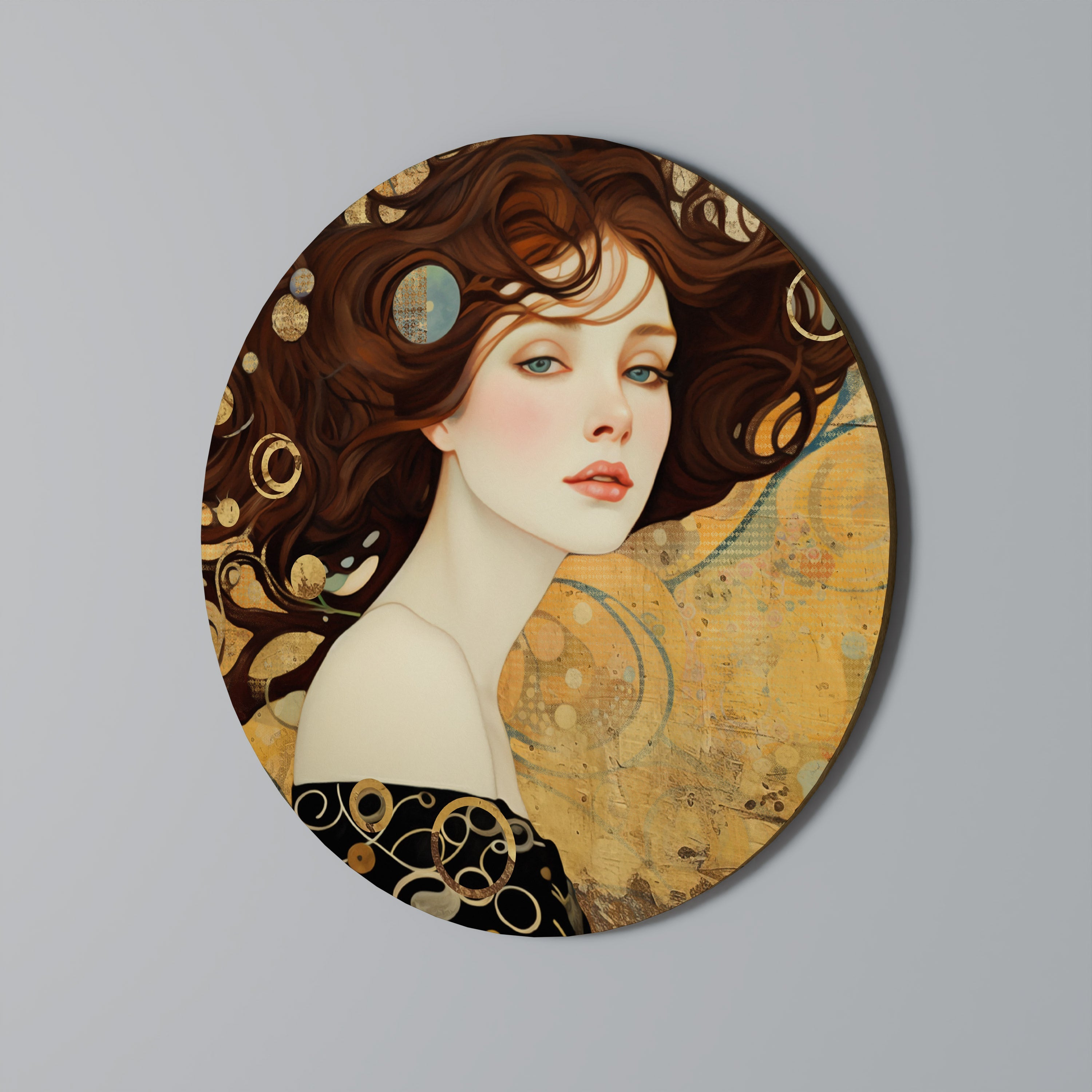 LOST IN THOUGHT Round Wall Art