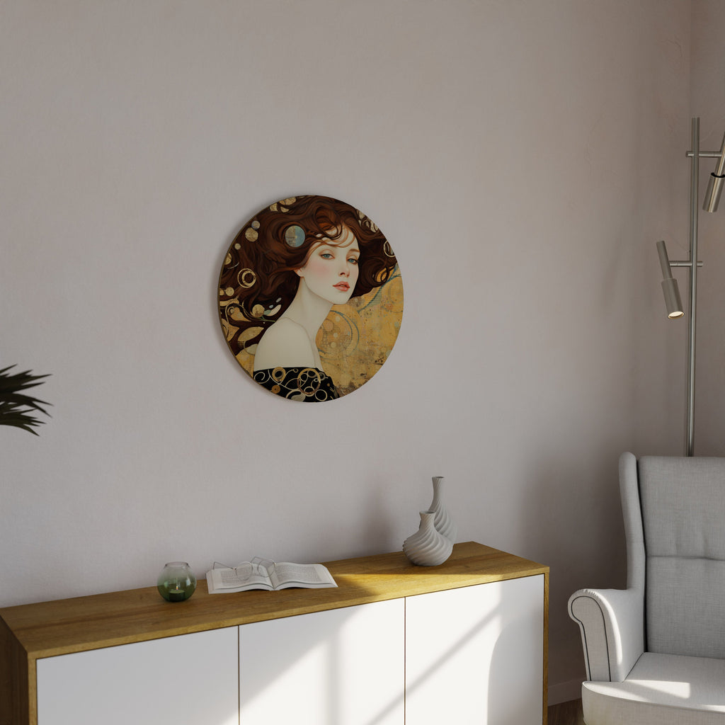 LOST IN THOUGHT Round Wall Art