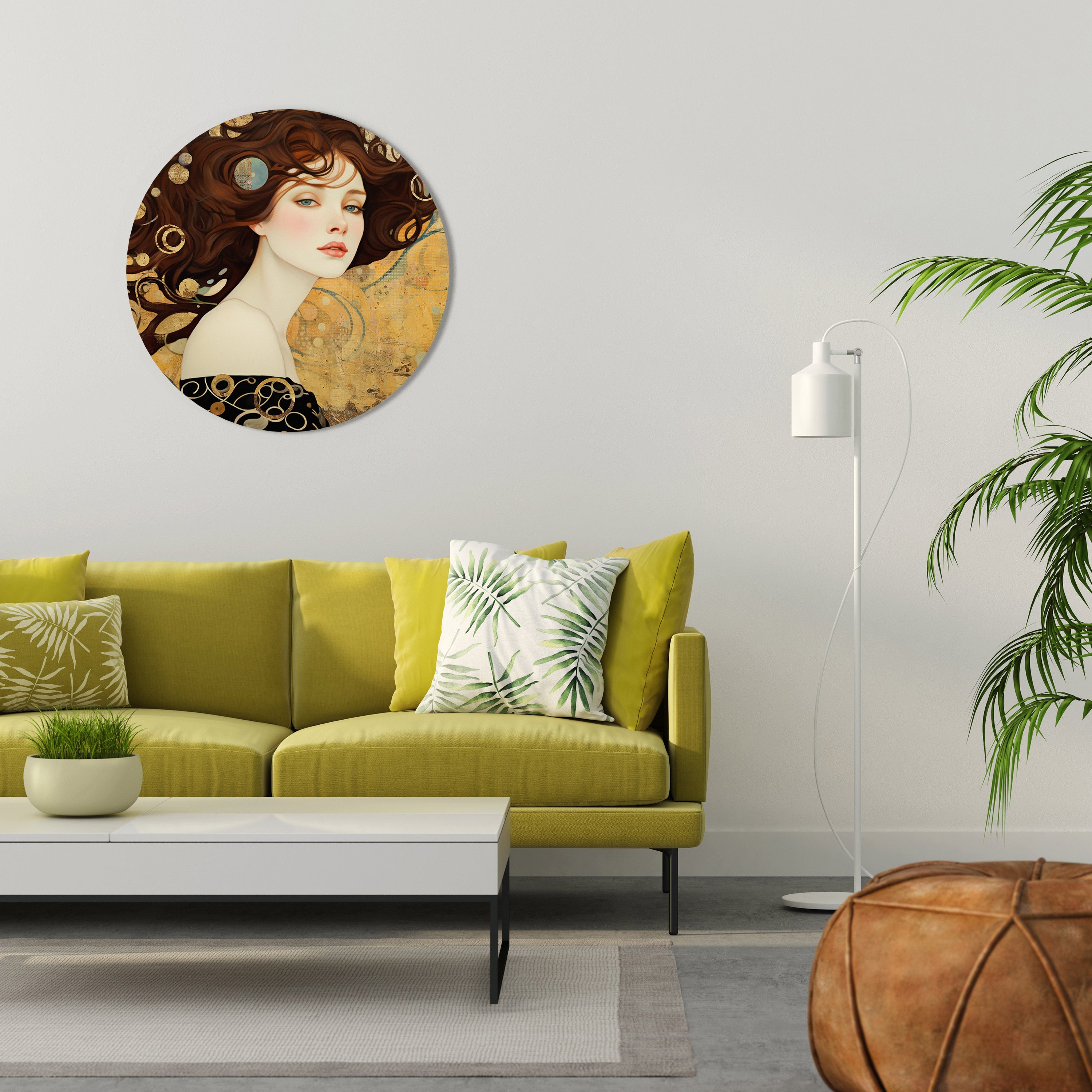 LOST IN THOUGHT Round Wall Art