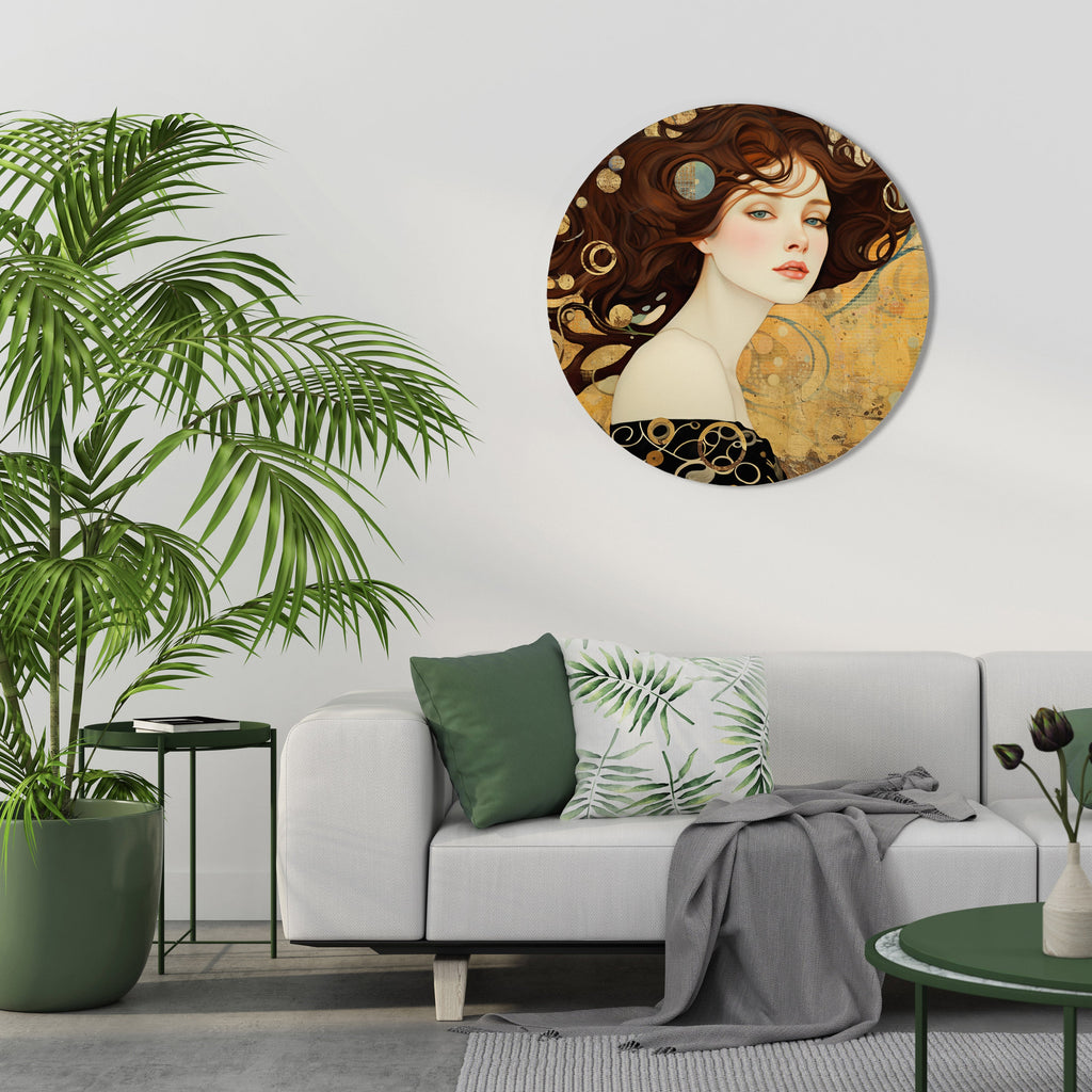 LOST IN THOUGHT Round Wall Art