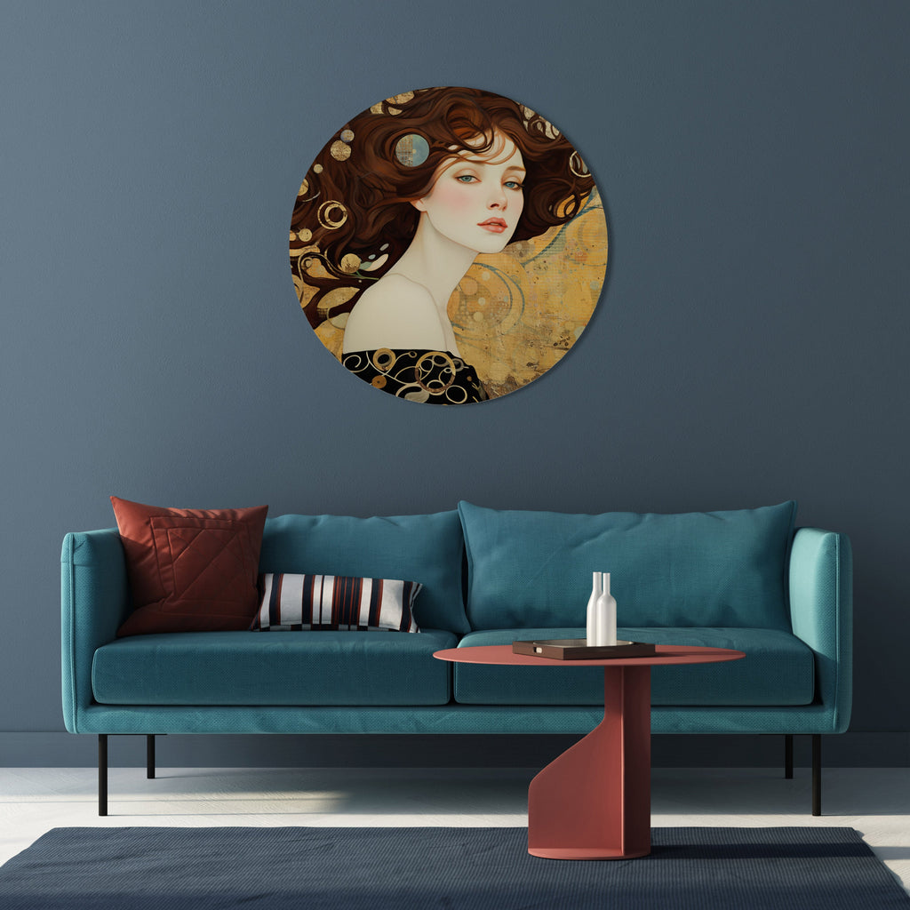 LOST IN THOUGHT Round Wall Art