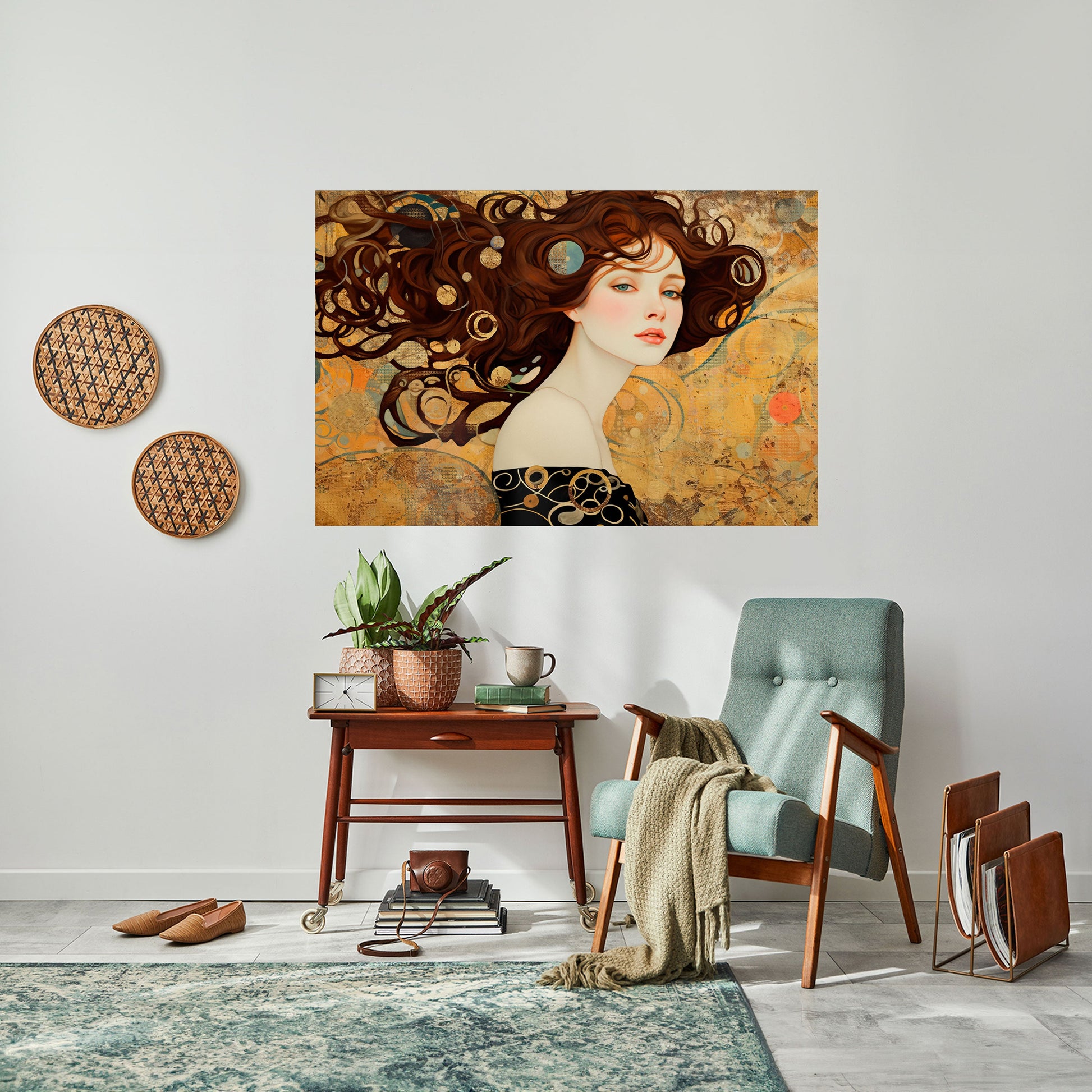 Affiche horizontale autocollante « LOST IN THOUGHT »