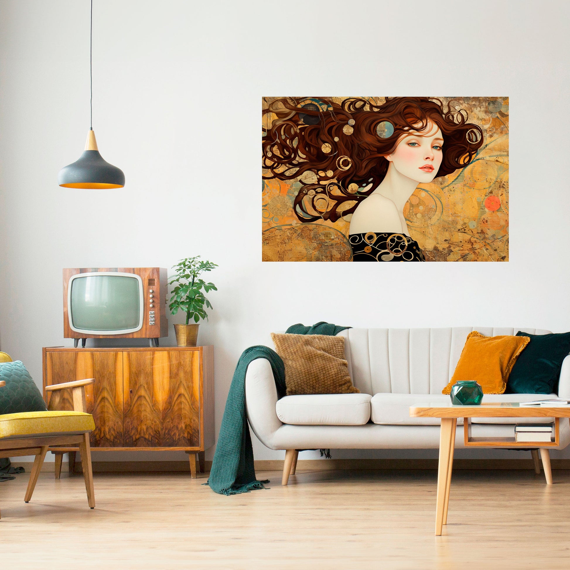 Affiche horizontale autocollante « LOST IN THOUGHT »