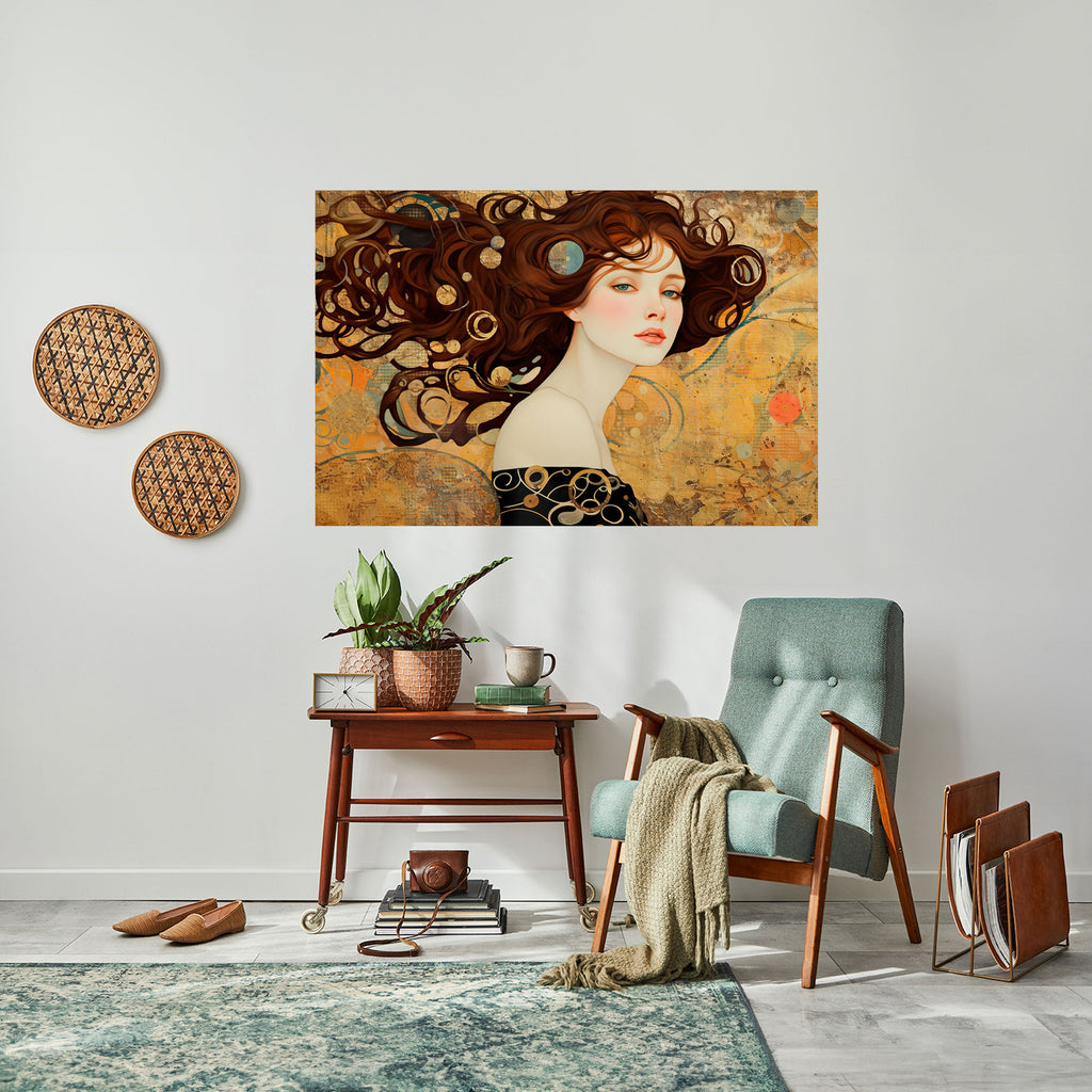 Affiche horizontale autocollante « LOST IN THOUGHT »