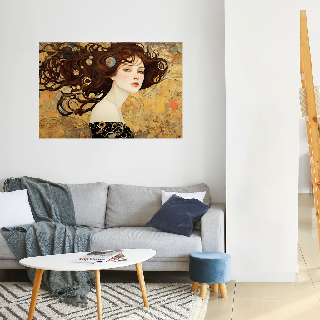 Affiche horizontale autocollante « LOST IN THOUGHT »