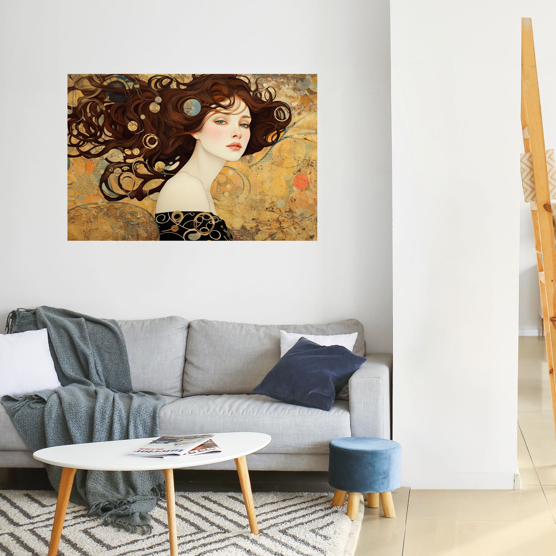 Affiche horizontale autocollante « LOST IN THOUGHT »