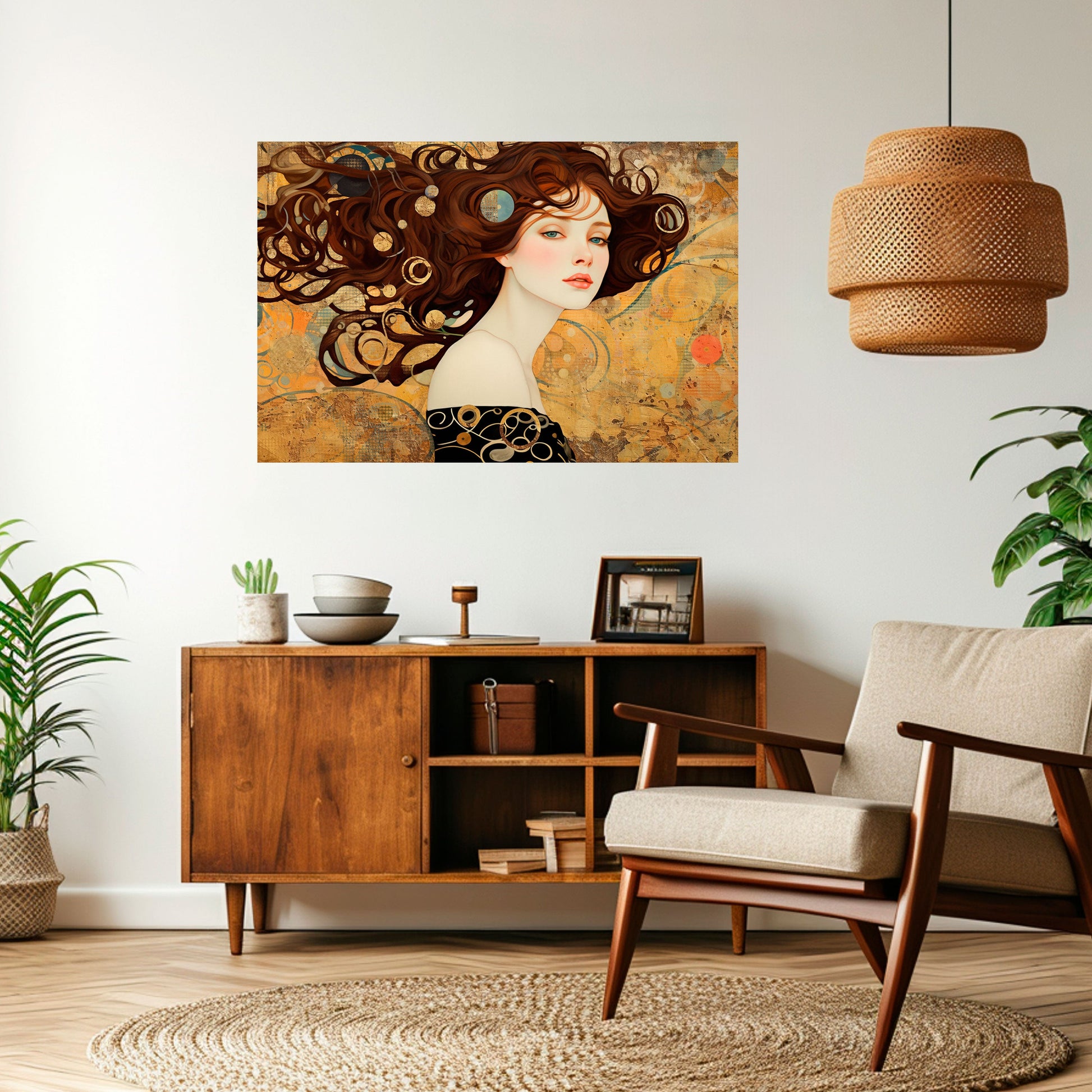 Affiche horizontale autocollante « LOST IN THOUGHT »