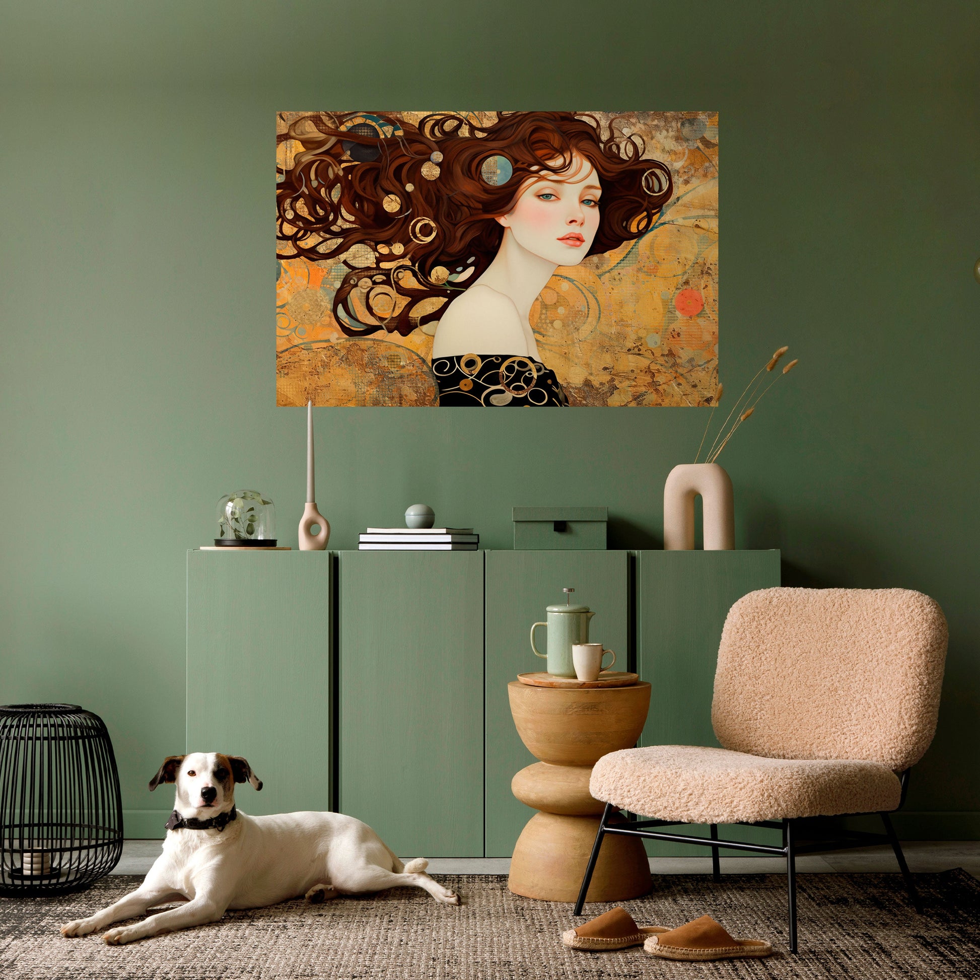 Affiche horizontale autocollante « LOST IN THOUGHT »