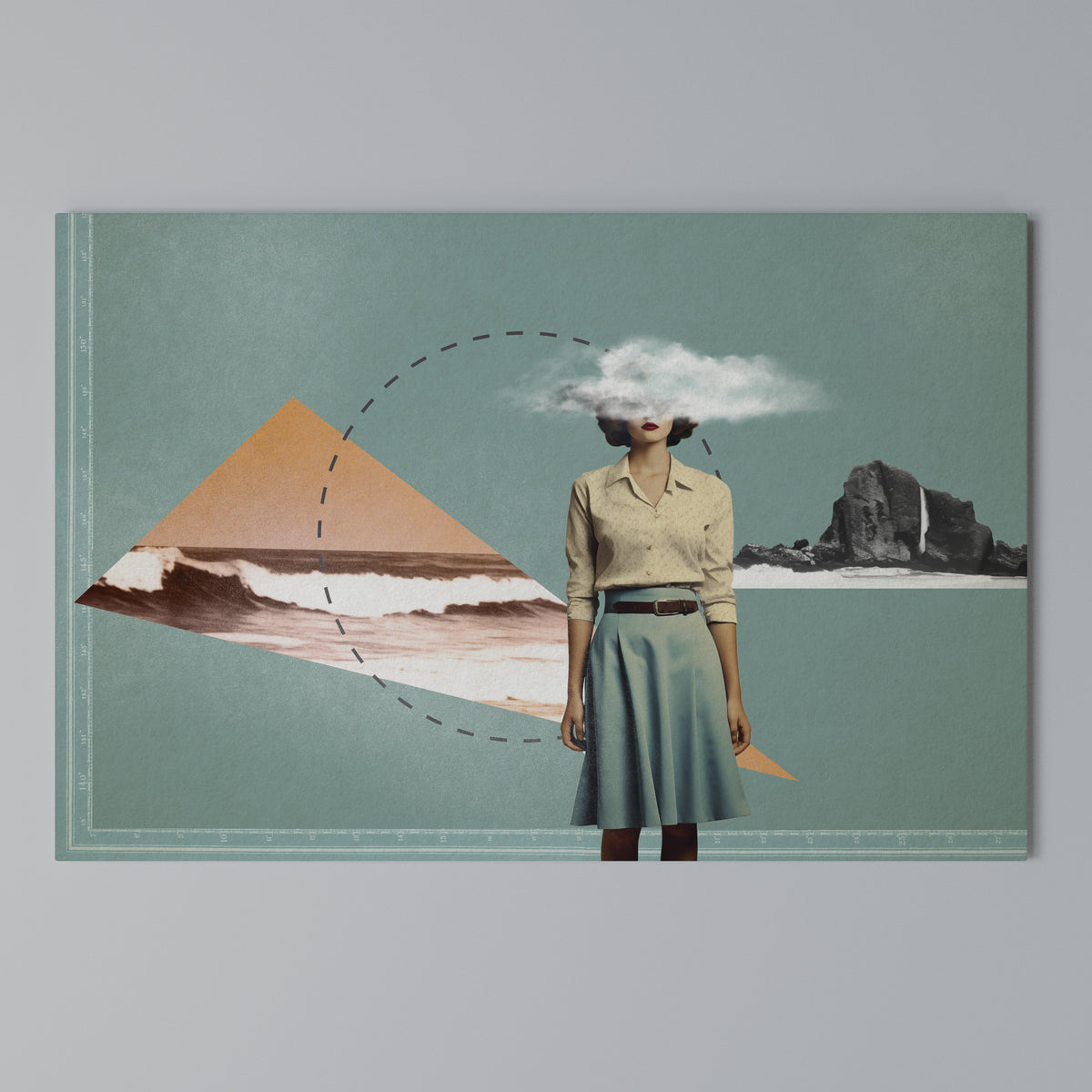 RETRO RESONANCE Horizontal Canvas Print