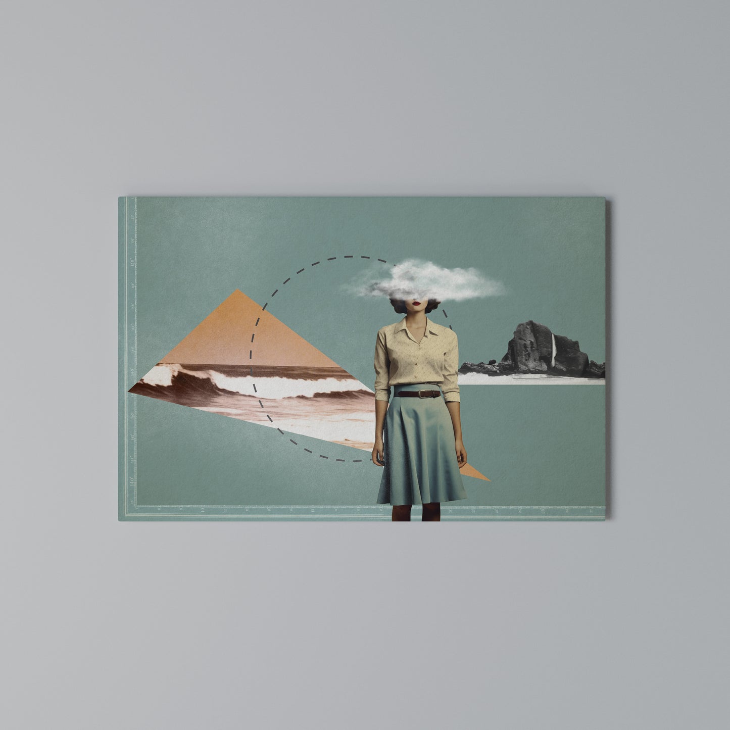RETRO RESONANCE Horizontal Canvas Print