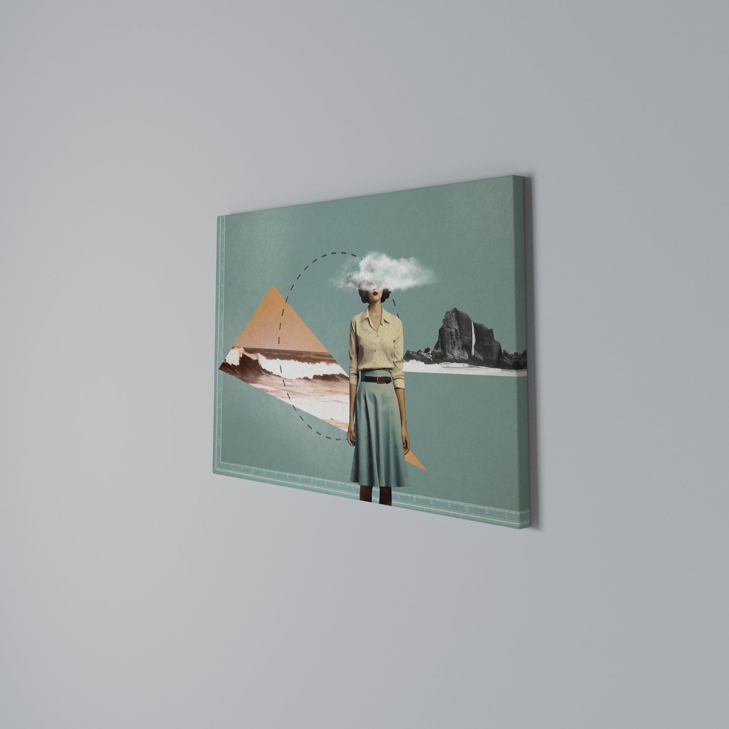 RETRO RESONANCE Horizontal Canvas Print