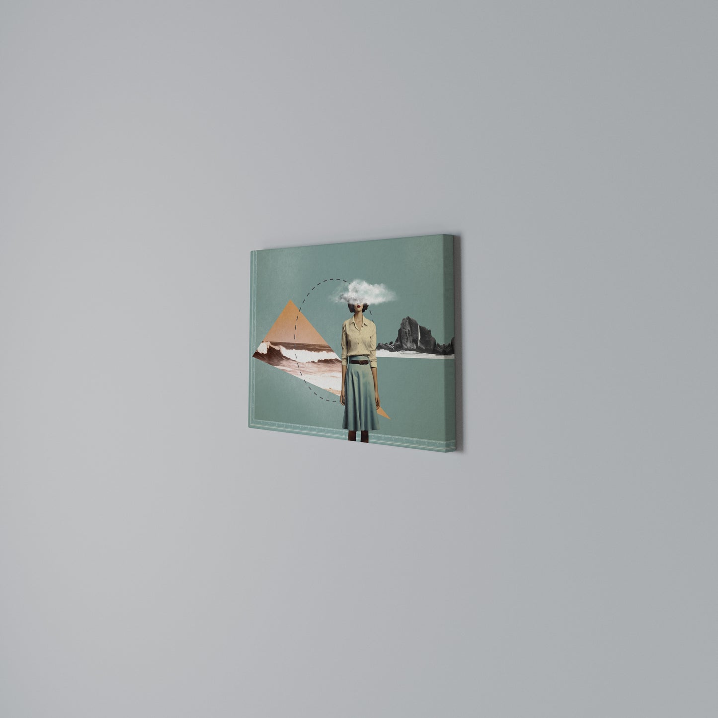 RETRO RESONANCE Horizontal Canvas Print