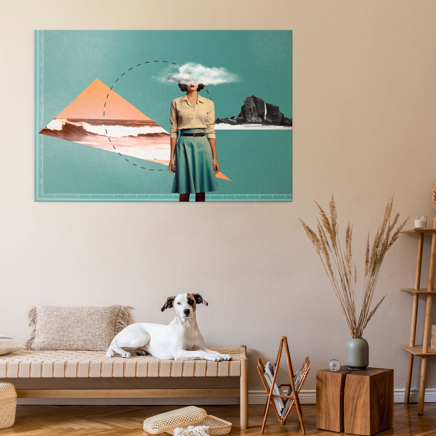 RETRO RESONANCE Horizontal Canvas Print