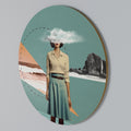 RETRO RESONANCE Round Wall Art