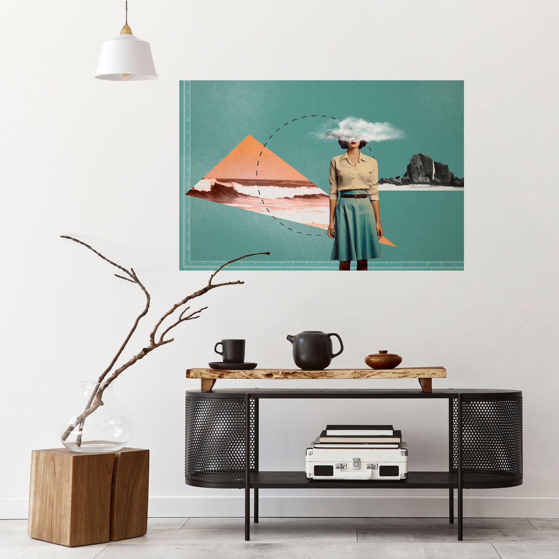 Affiche horizontale autocollante RETRO RESONANCE