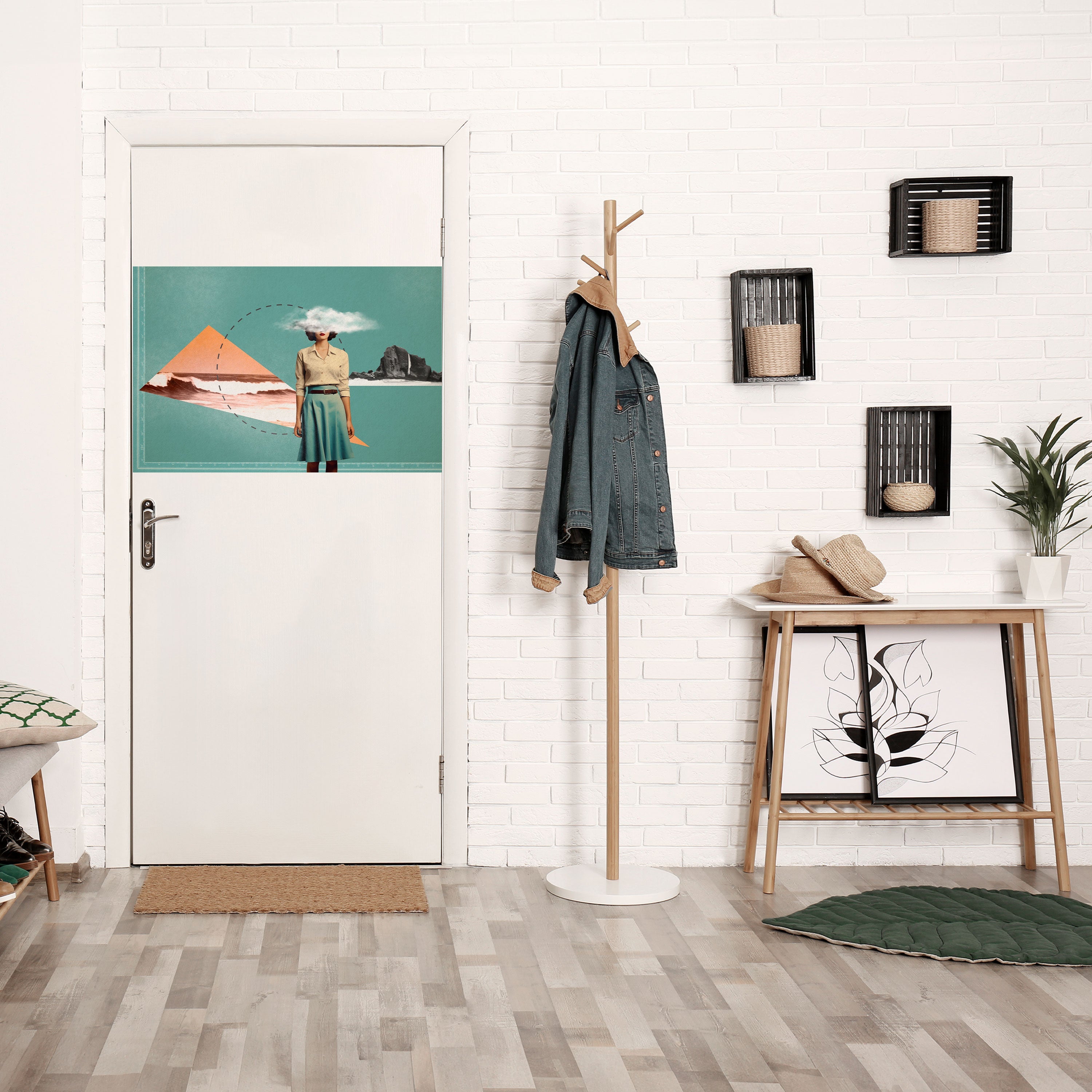 RETRO RESONANCE Peel and Stick Horizontal Poster