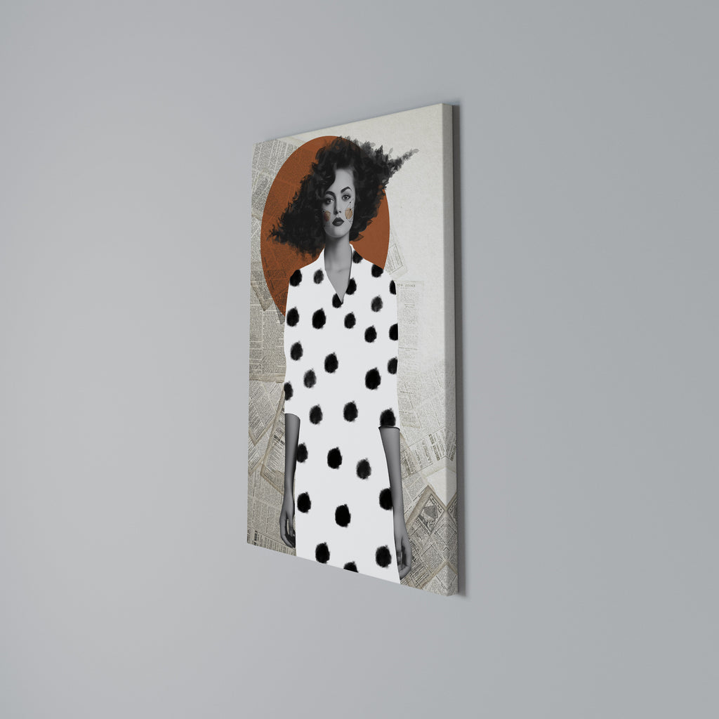 CLASSIC COOL DOTS Vertical Canvas Print