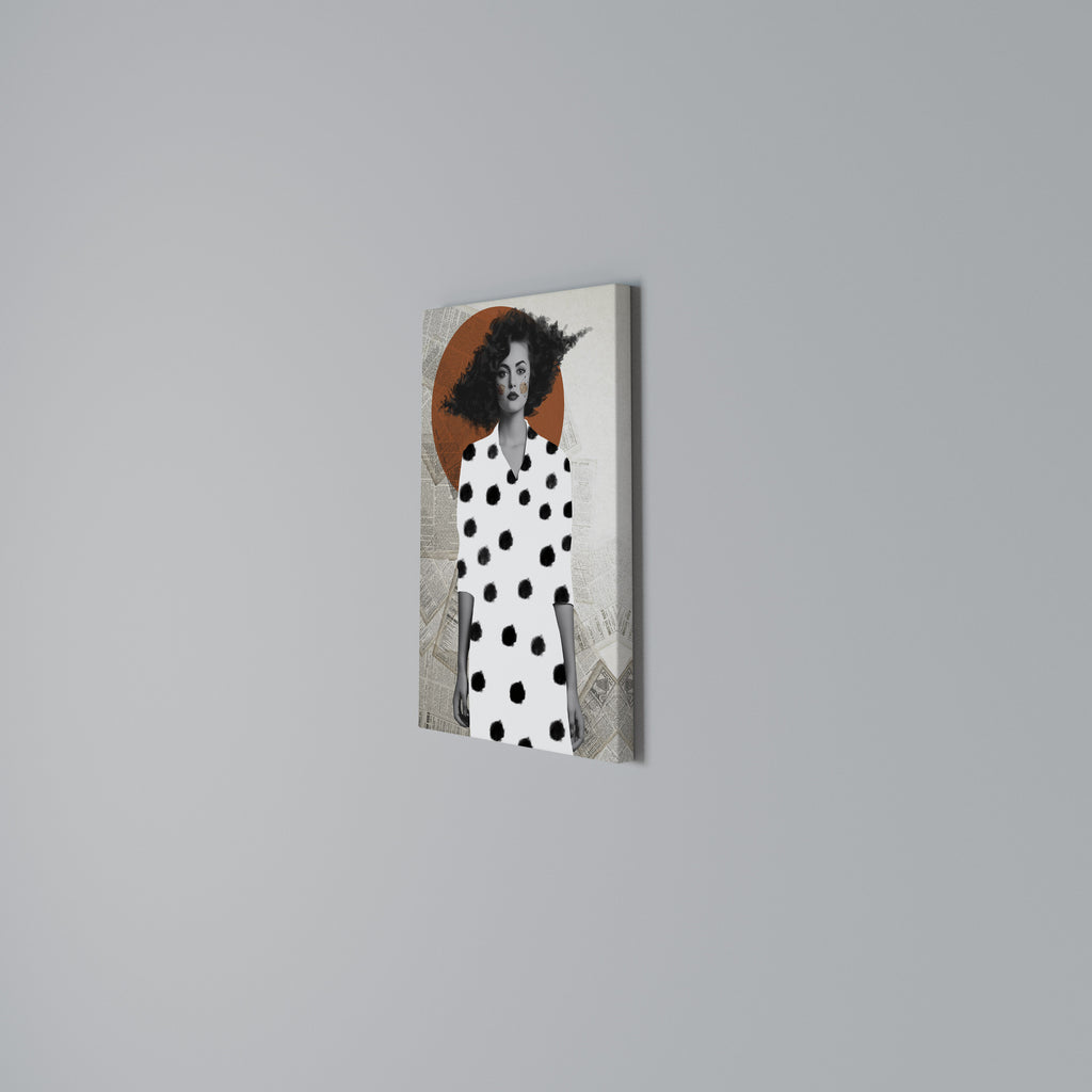 CLASSIC COOL DOTS Vertical Canvas Print