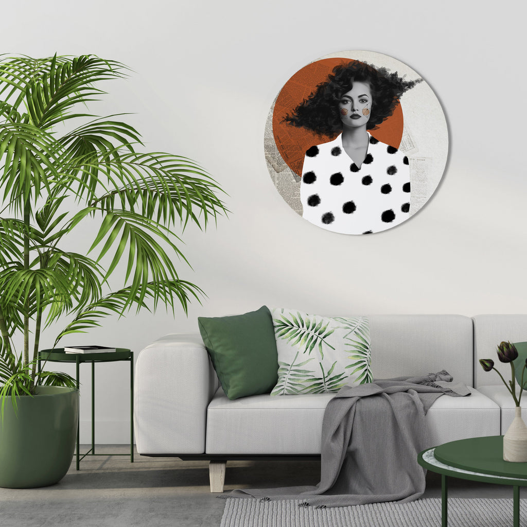 CLASSIC COOL DOTS Round Wall Art