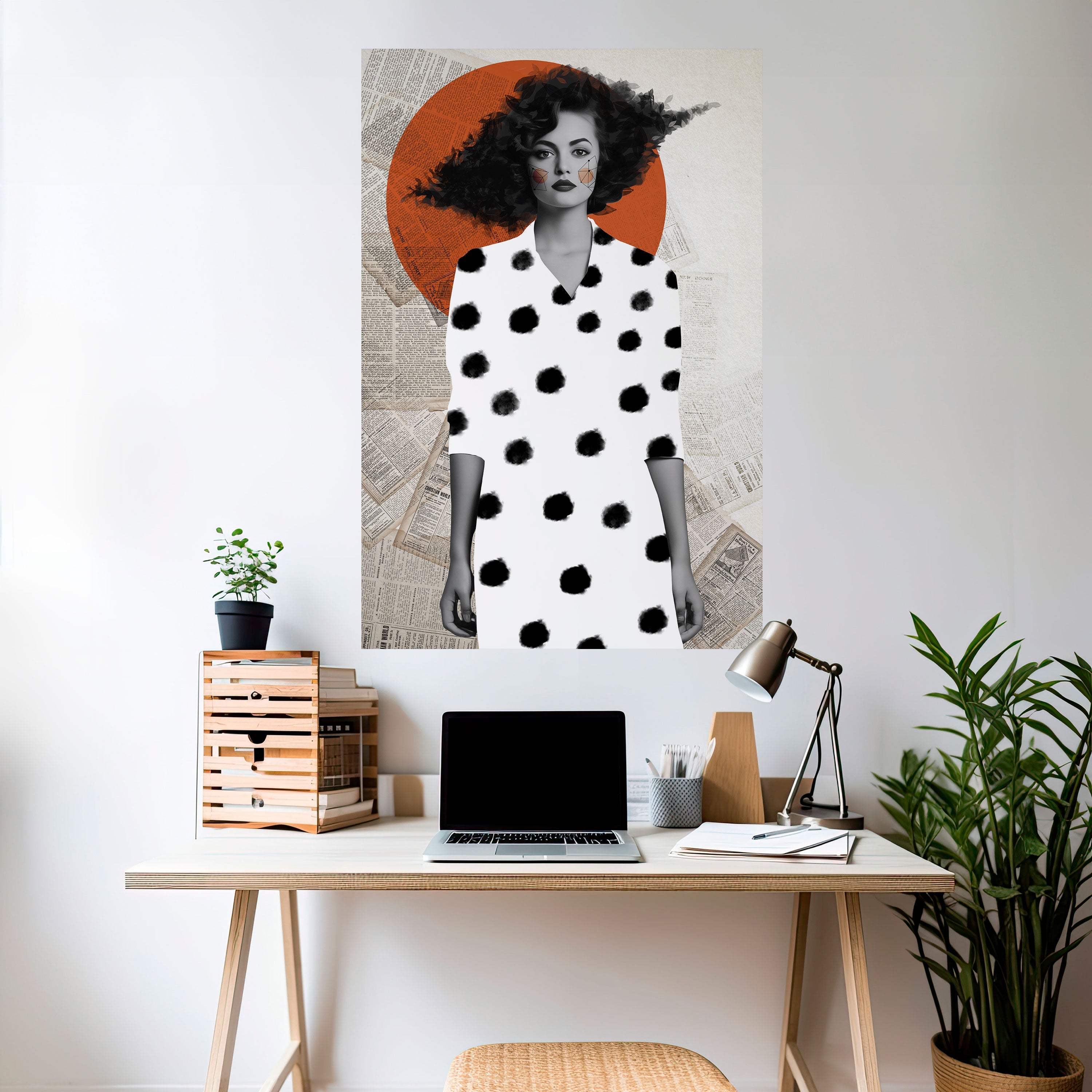 Affiche verticale autocollante CLASSIC COOL DOTS
