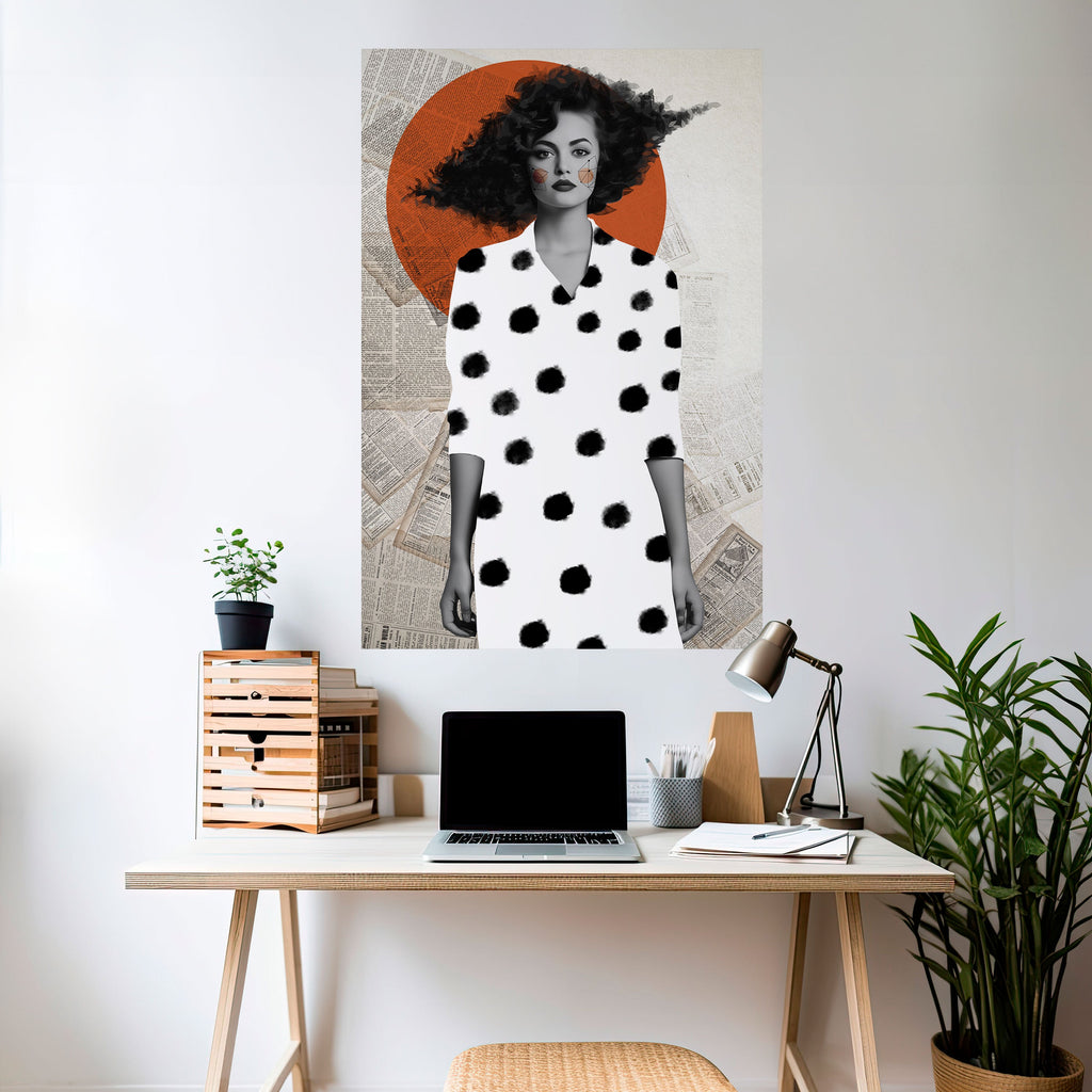Affiche verticale autocollante CLASSIC COOL DOTS