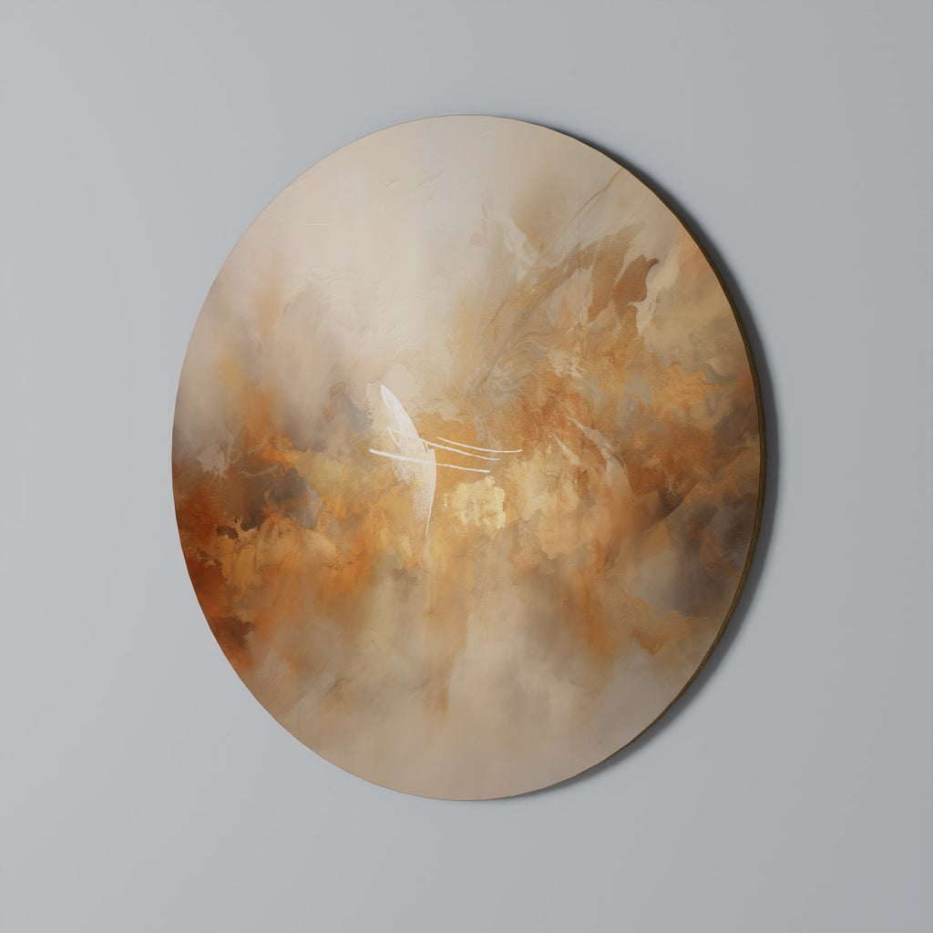 Décoration murale ronde AMBER WHISPERS
