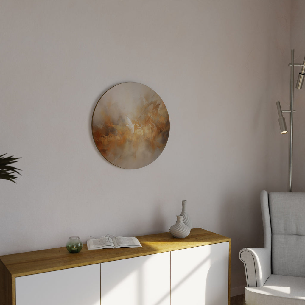 Décoration murale ronde AMBER WHISPERS