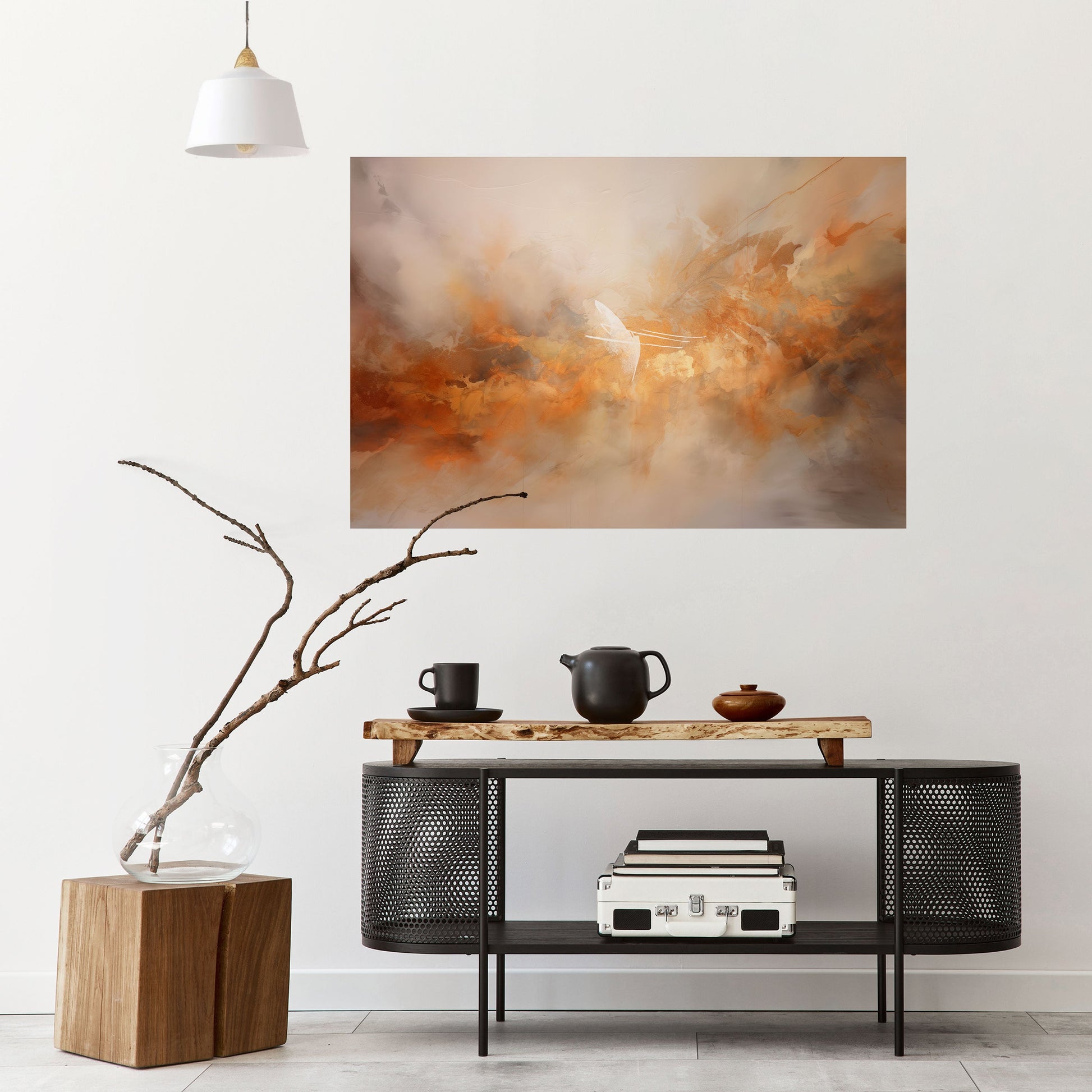 Affiche horizontale autocollante « AMBER WHISPERS »