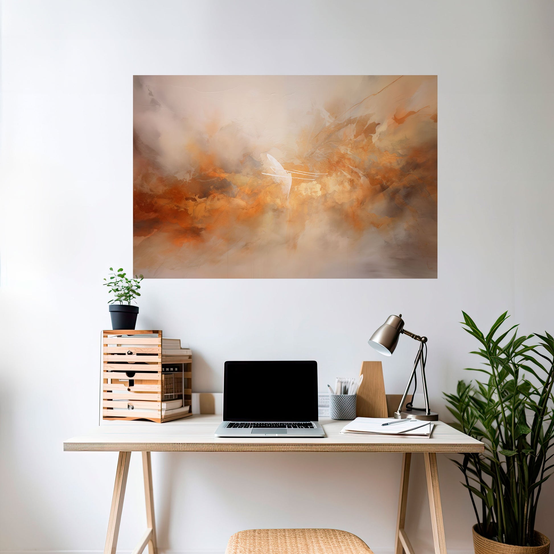 Affiche horizontale autocollante « AMBER WHISPERS »