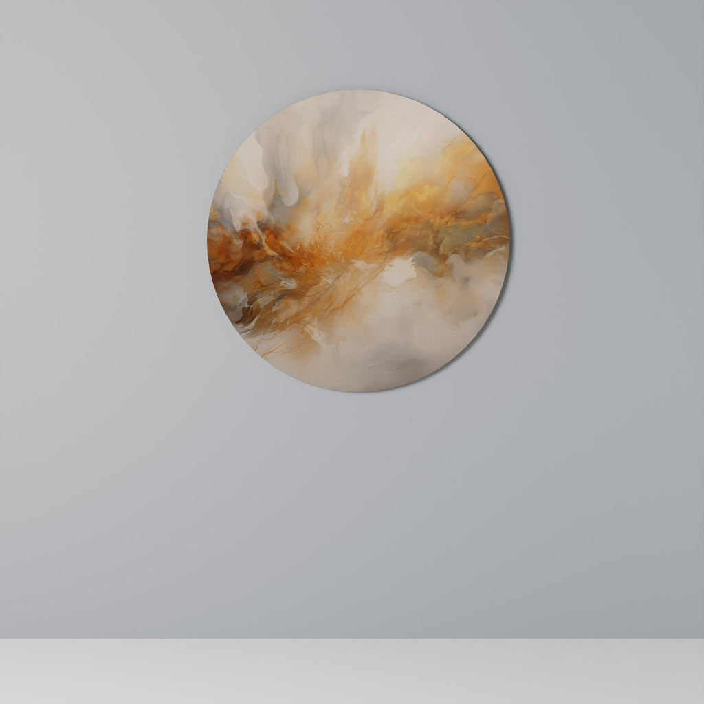 MOLTEN MELODIES Round Wall Art
