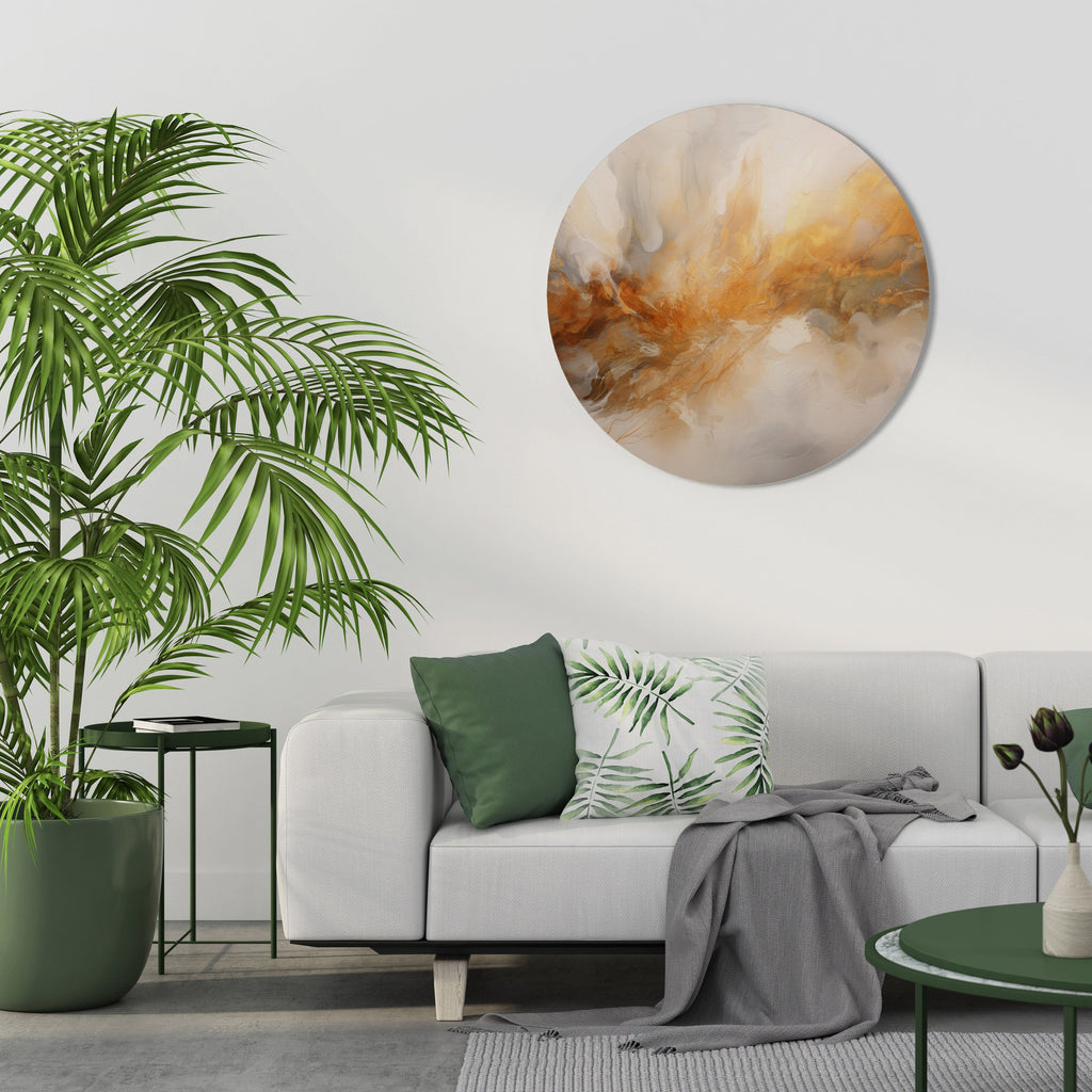 MOLTEN MELODIES Round Wall Art