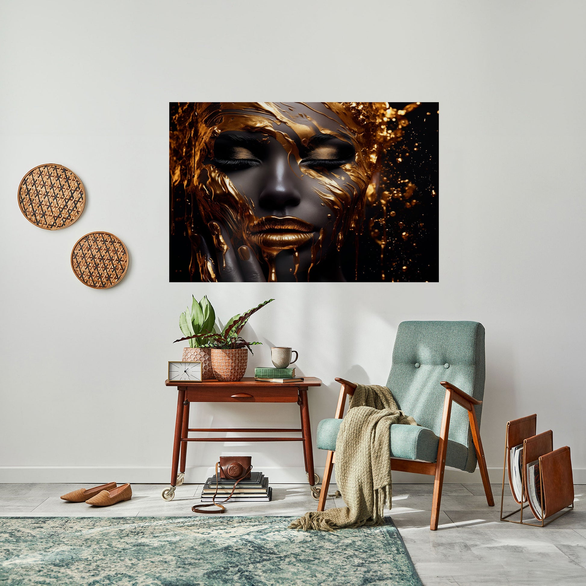 Affiche horizontale autocollante GOLDEN GODDESS