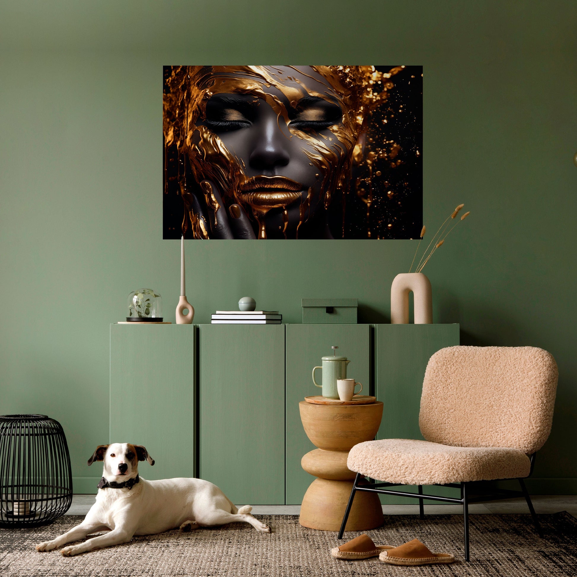 Affiche horizontale autocollante GOLDEN GODDESS