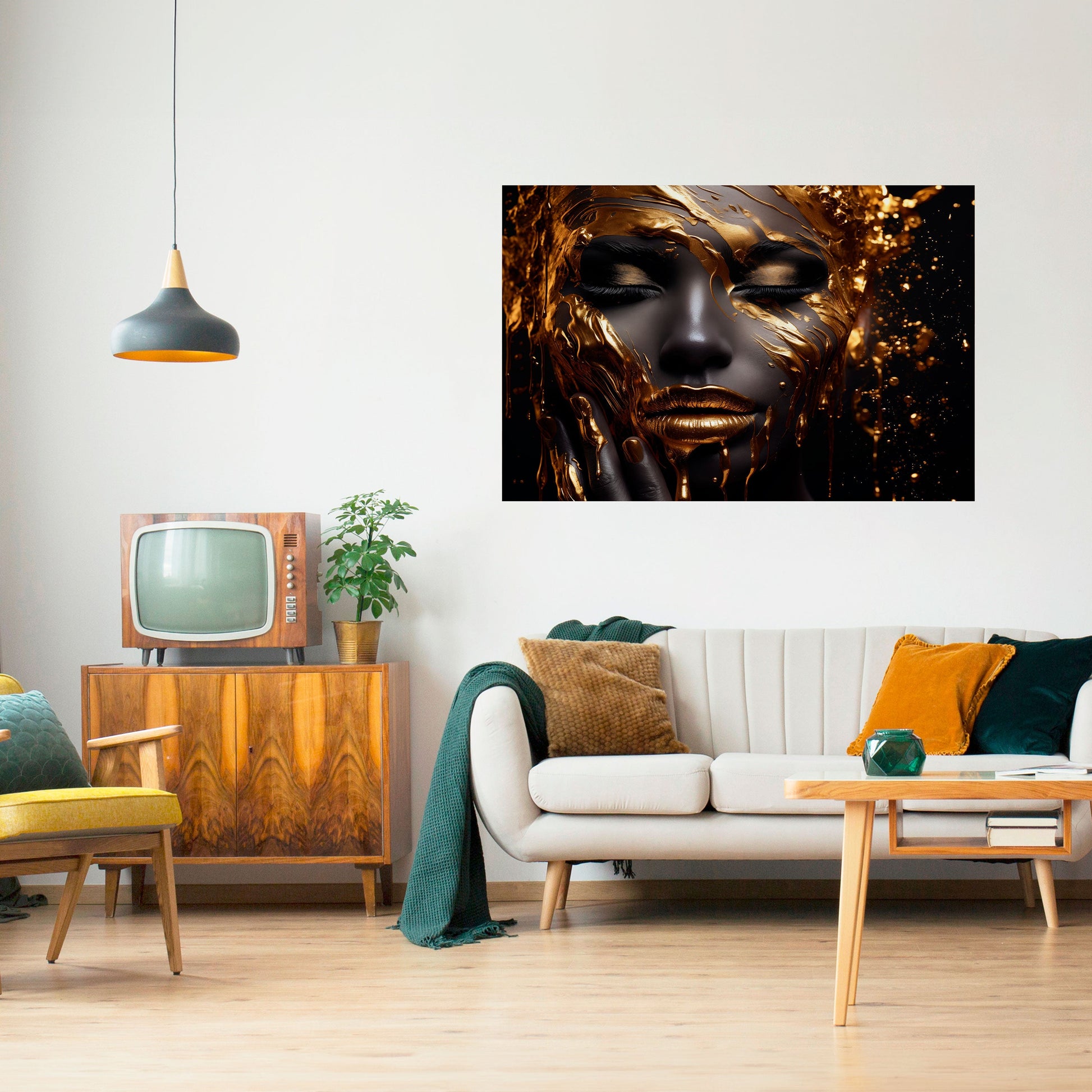 Affiche horizontale autocollante GOLDEN GODDESS