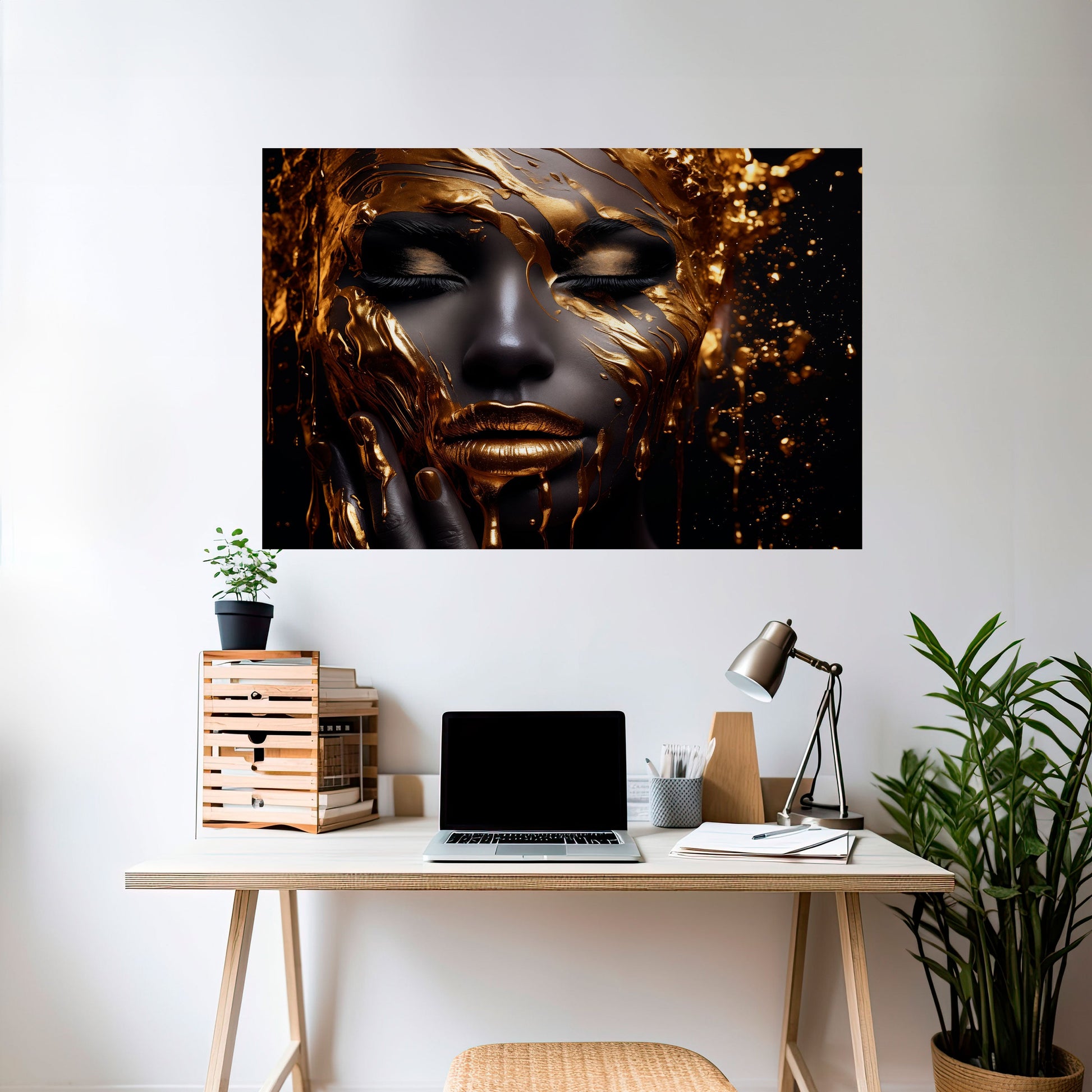 Affiche horizontale autocollante GOLDEN GODDESS