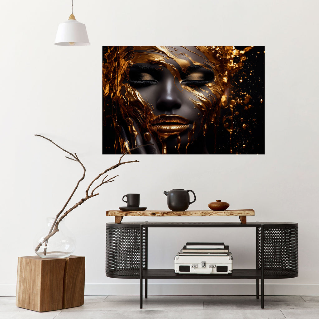 Affiche horizontale autocollante GOLDEN GODDESS