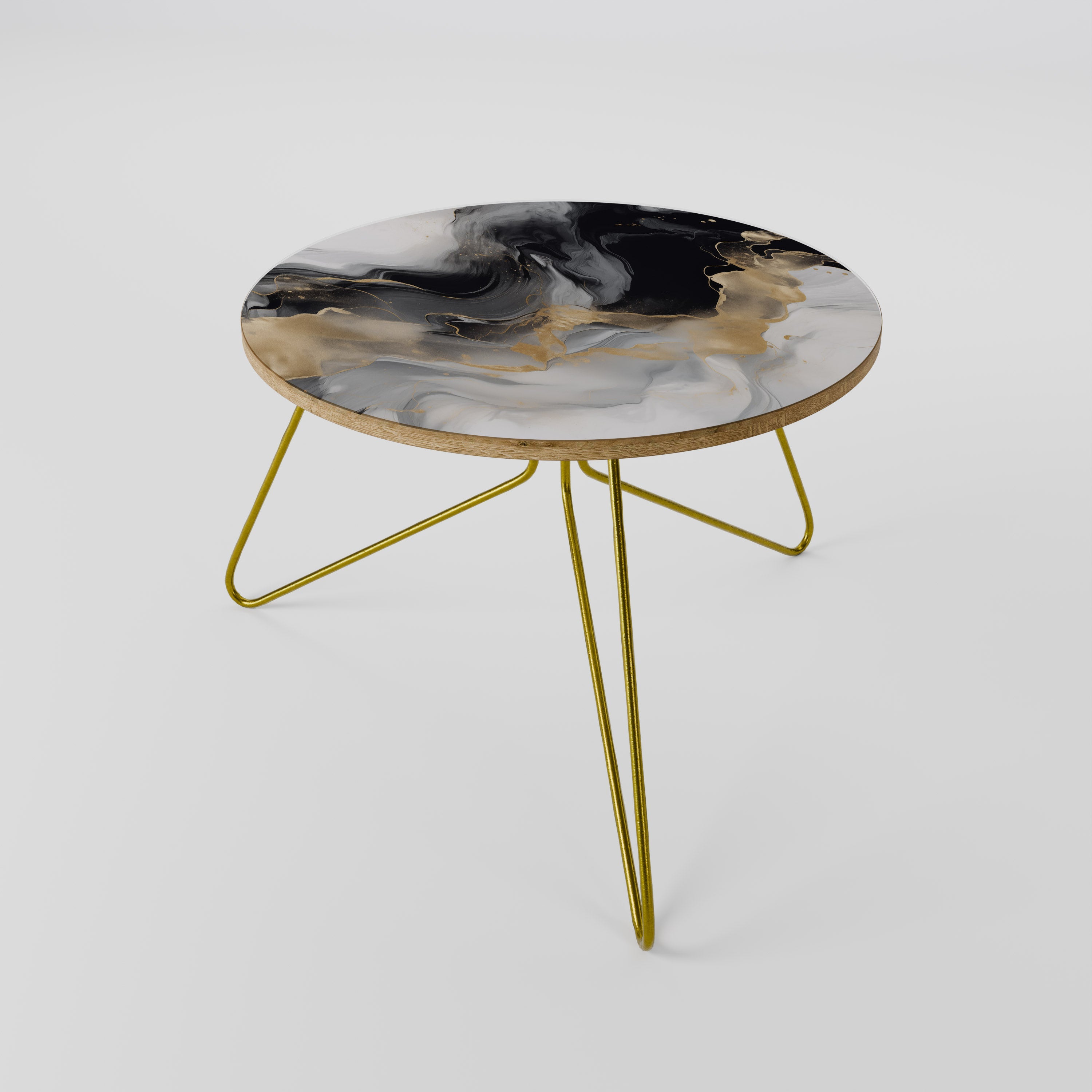 Table basse CONFLUENCE NOIR ET BLANC 60