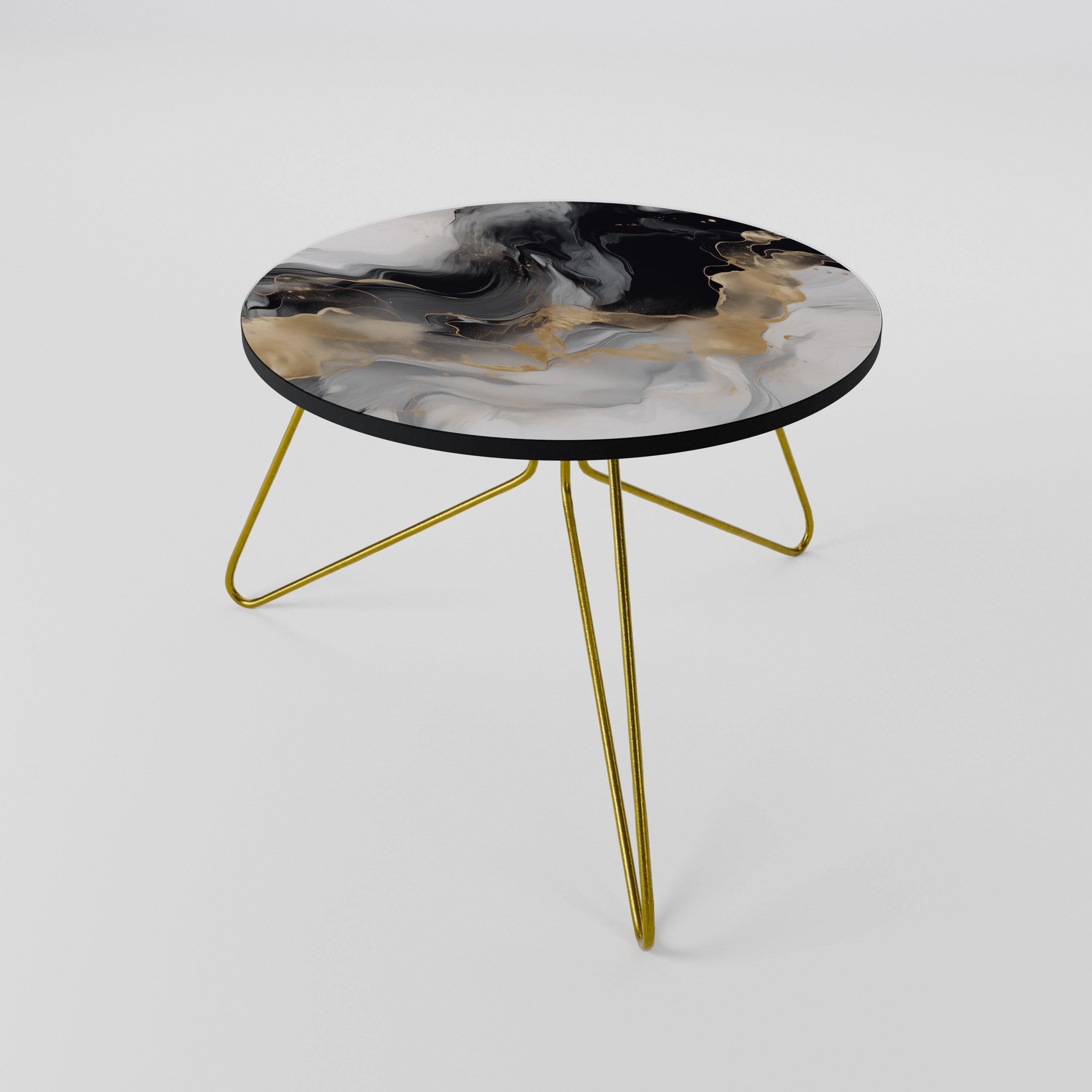 Table basse CONFLUENCE NOIR ET BLANC 60